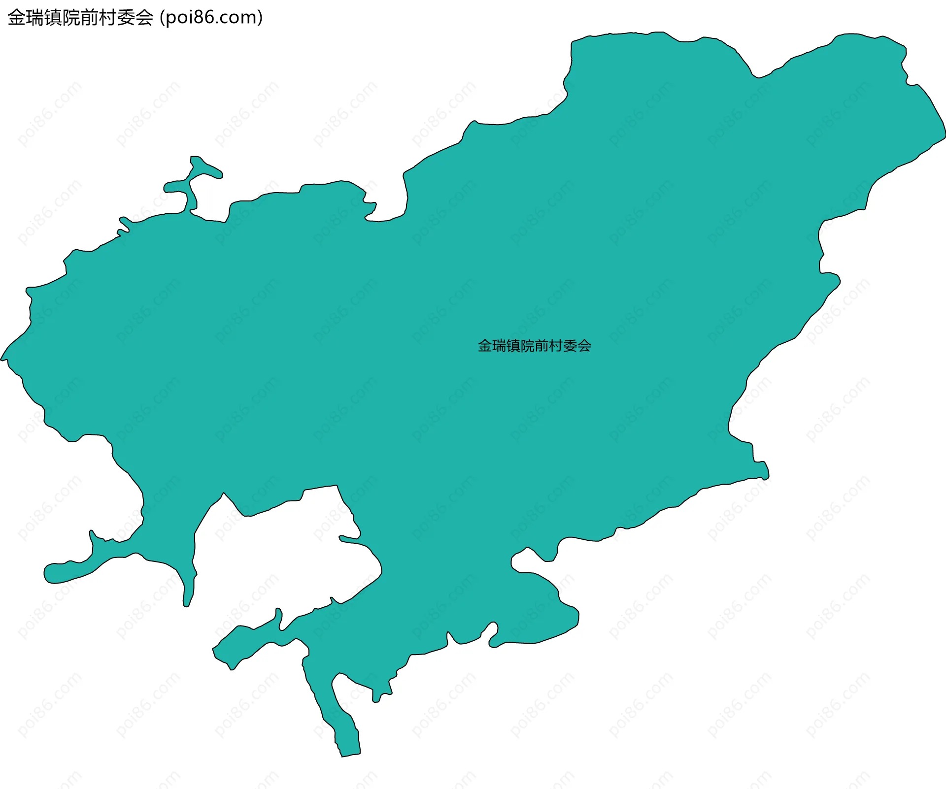 金瑞镇院前村委会边界地图