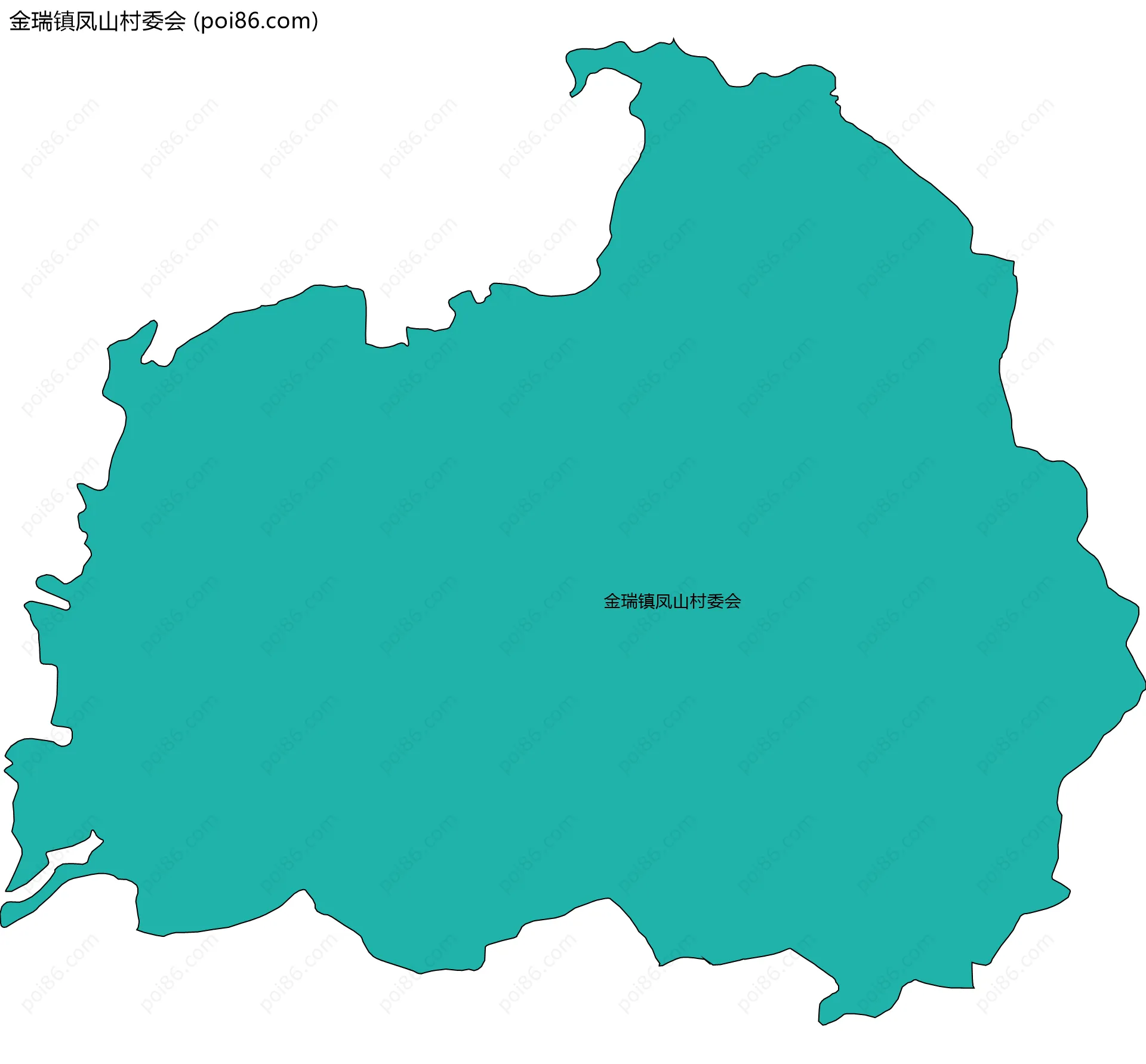 金瑞镇凤山村委会边界地图