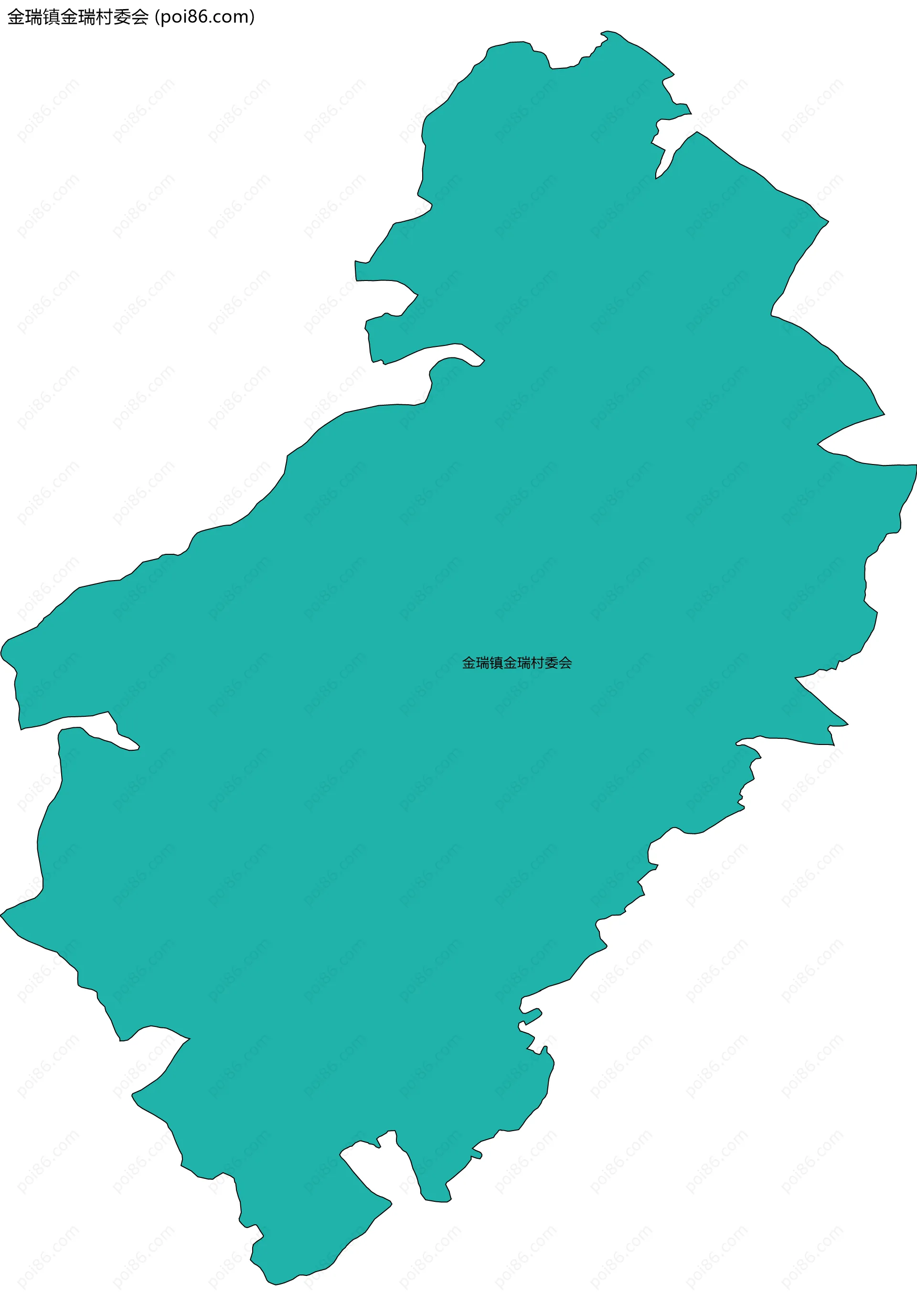 金瑞镇金瑞村委会边界地图