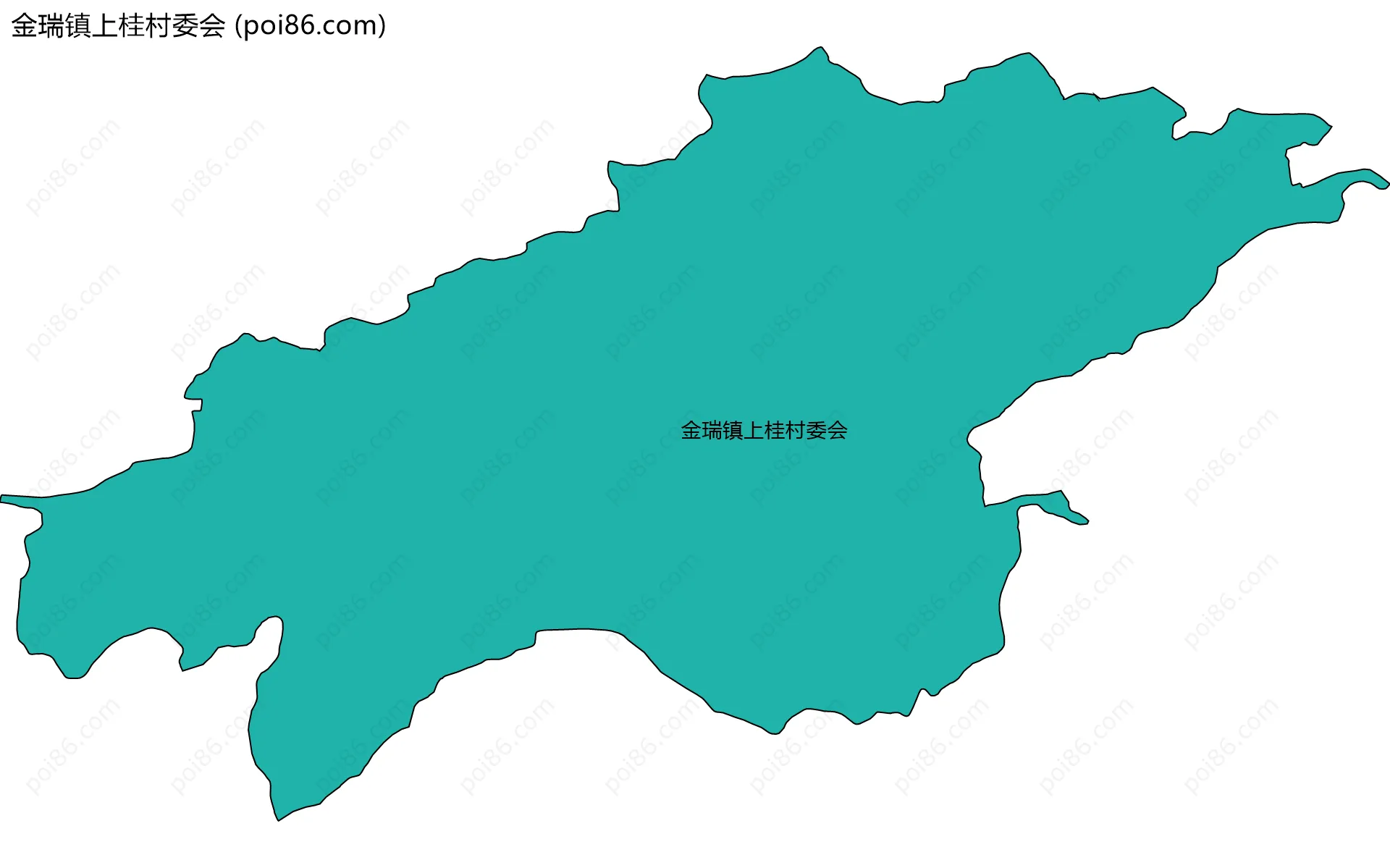 金瑞镇上桂村委会边界地图