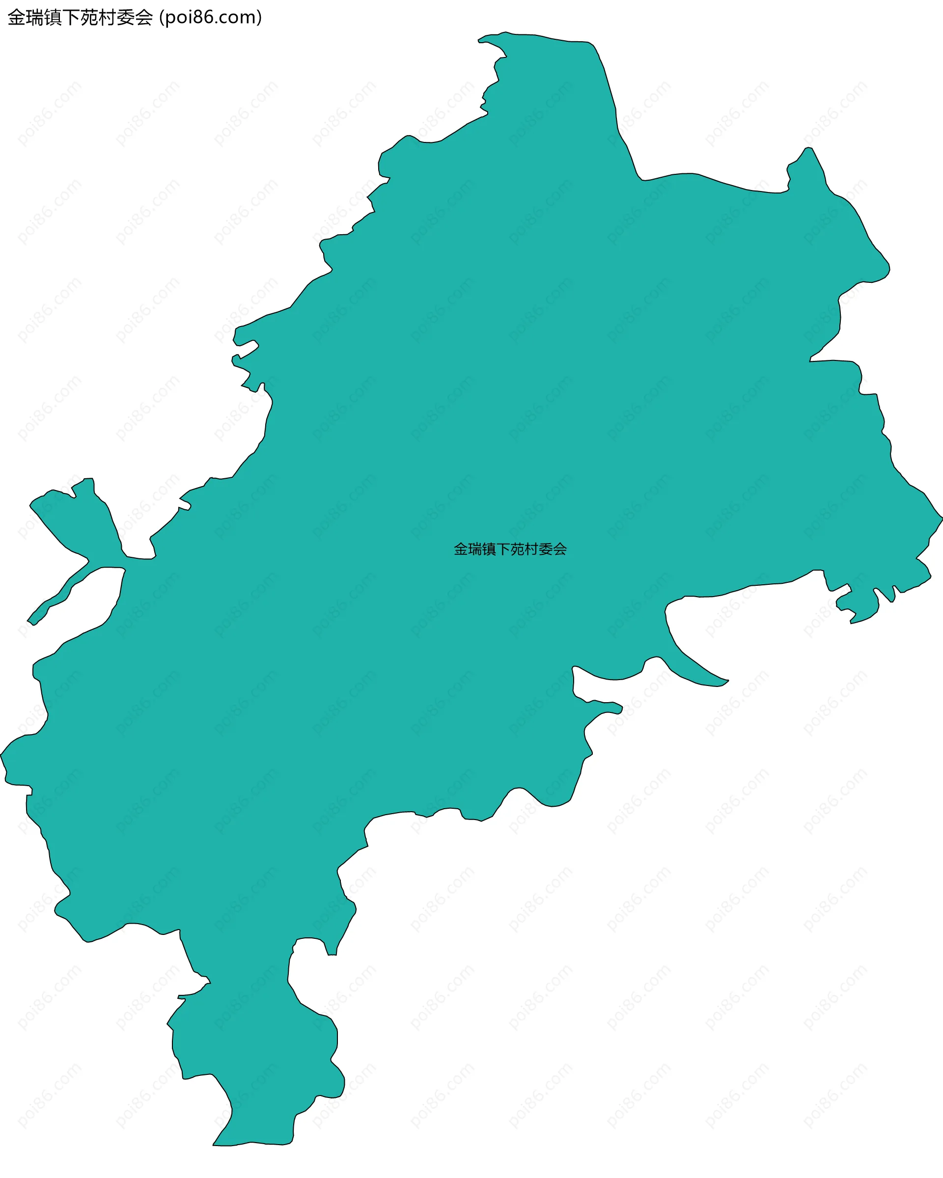 金瑞镇下苑村委会边界地图