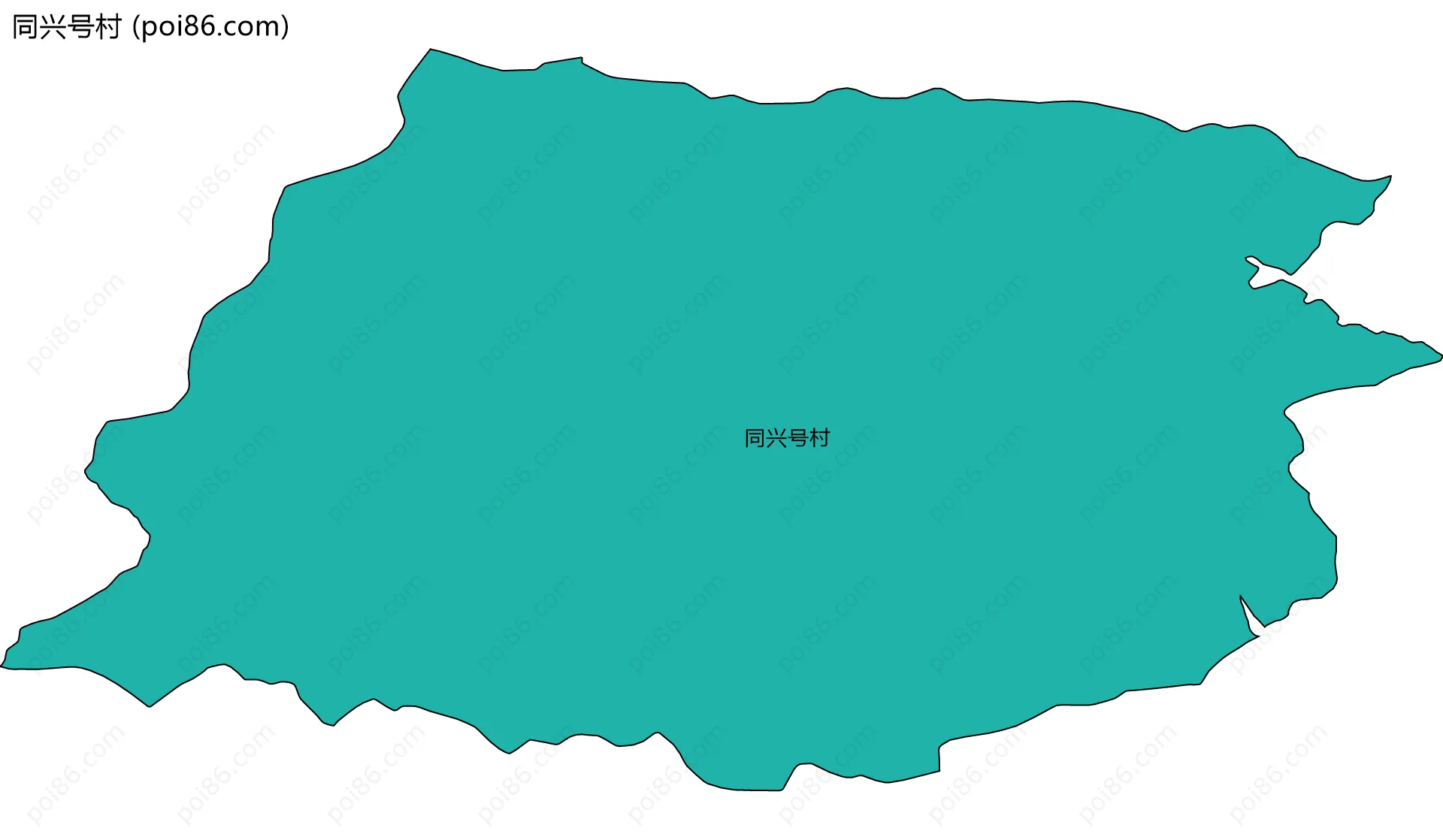 同兴号村边界地图
