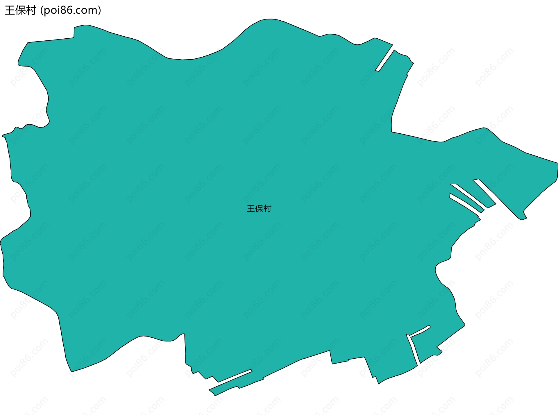 王保村边界地图