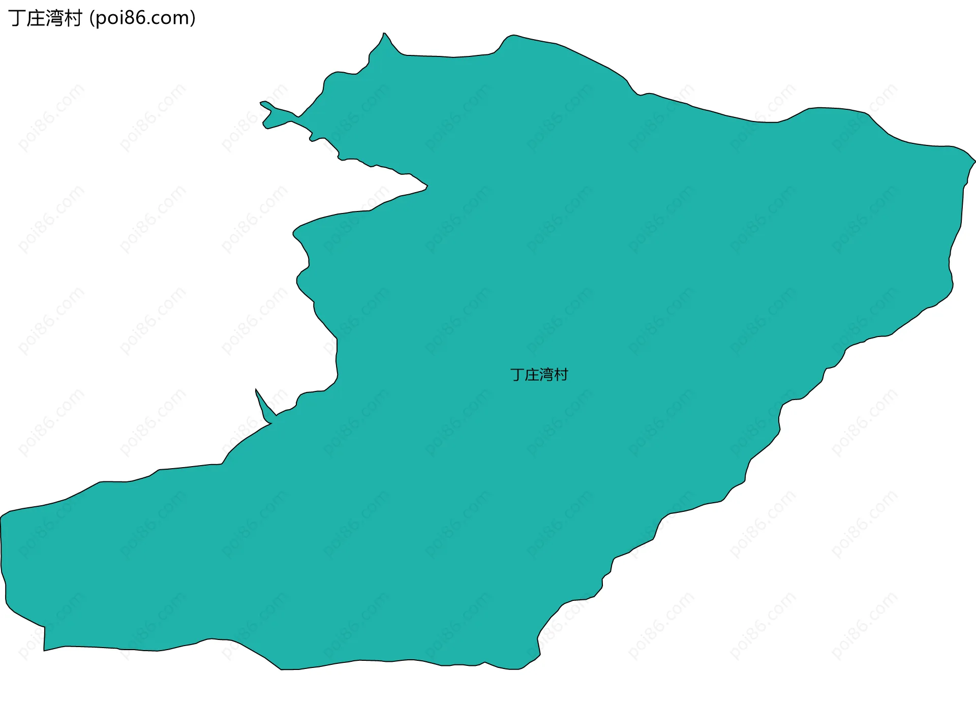 丁庄湾村边界地图
