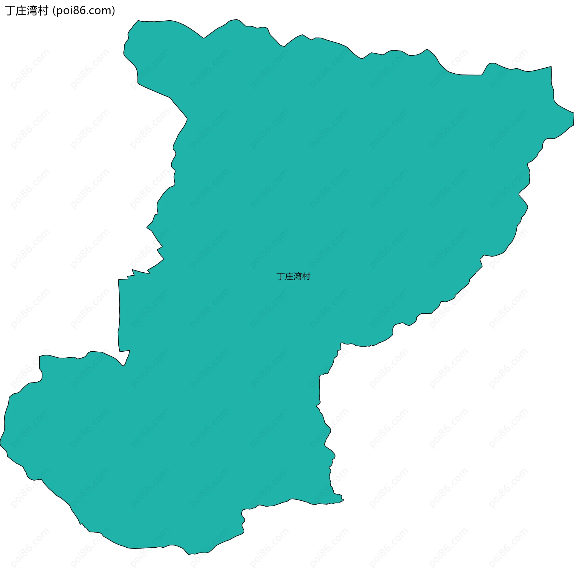 丁庄湾村边界地图