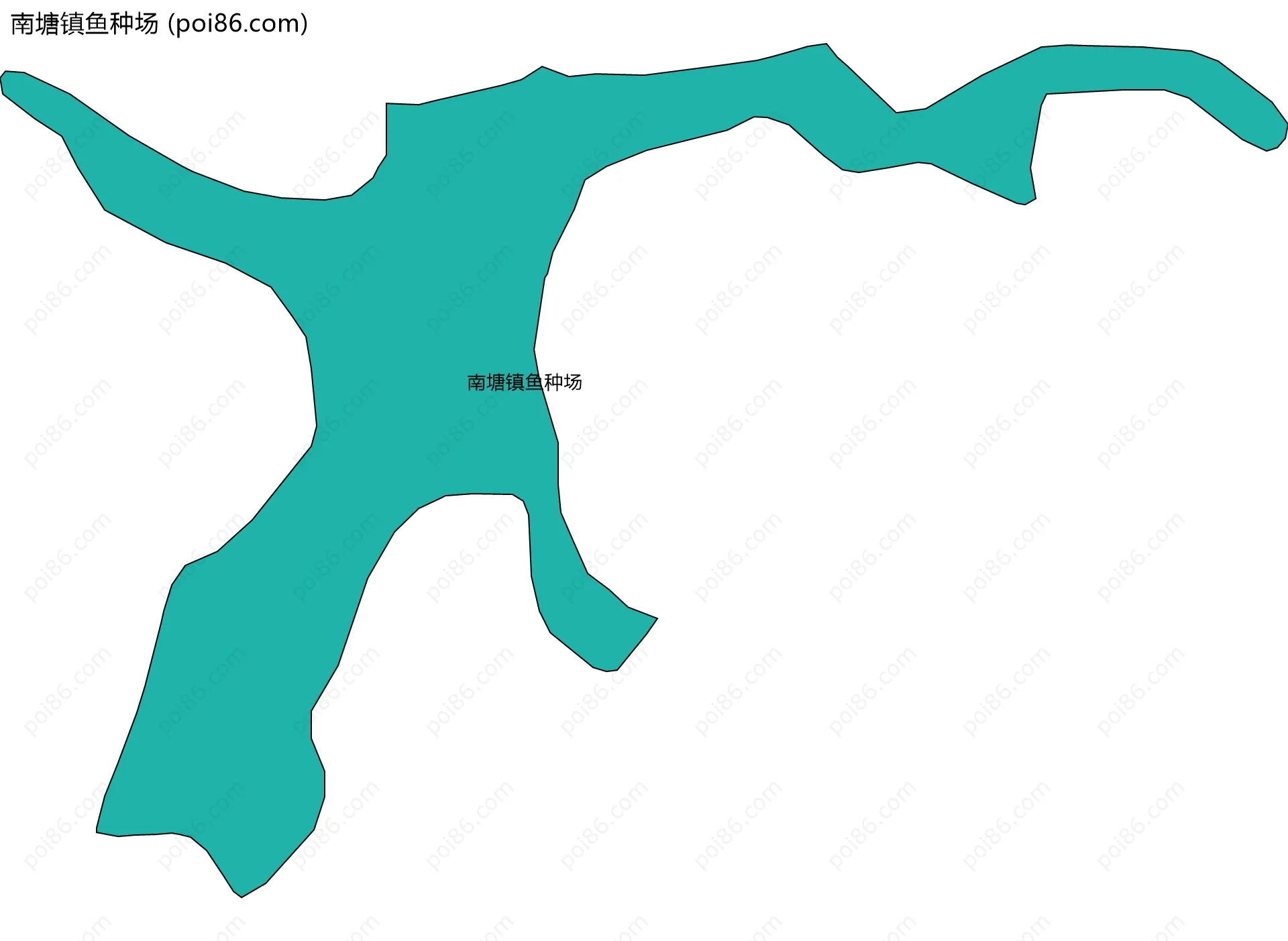 南塘镇鱼种场边界地图