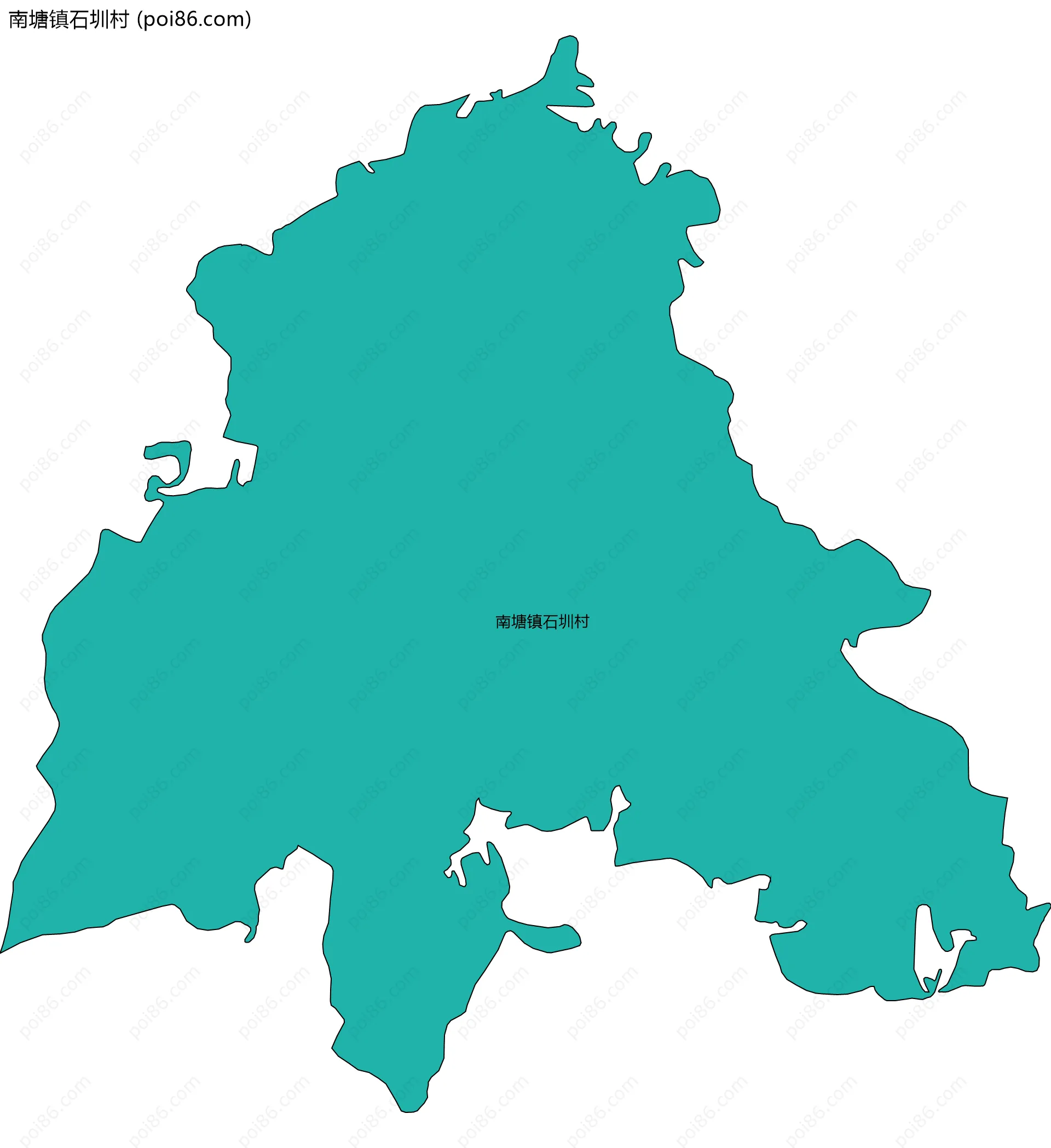 南塘镇石圳村边界地图