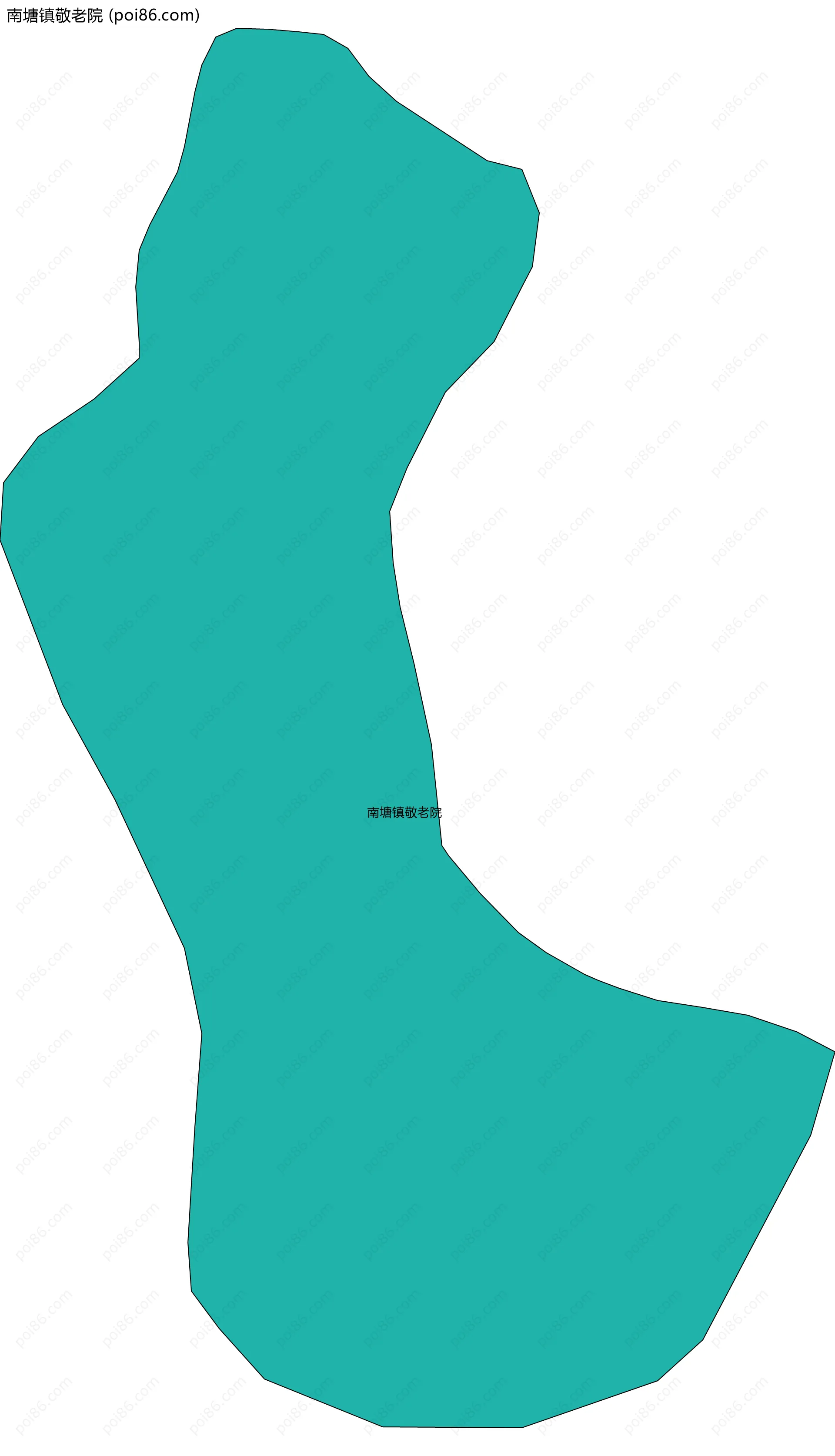 南塘镇敬老院边界地图