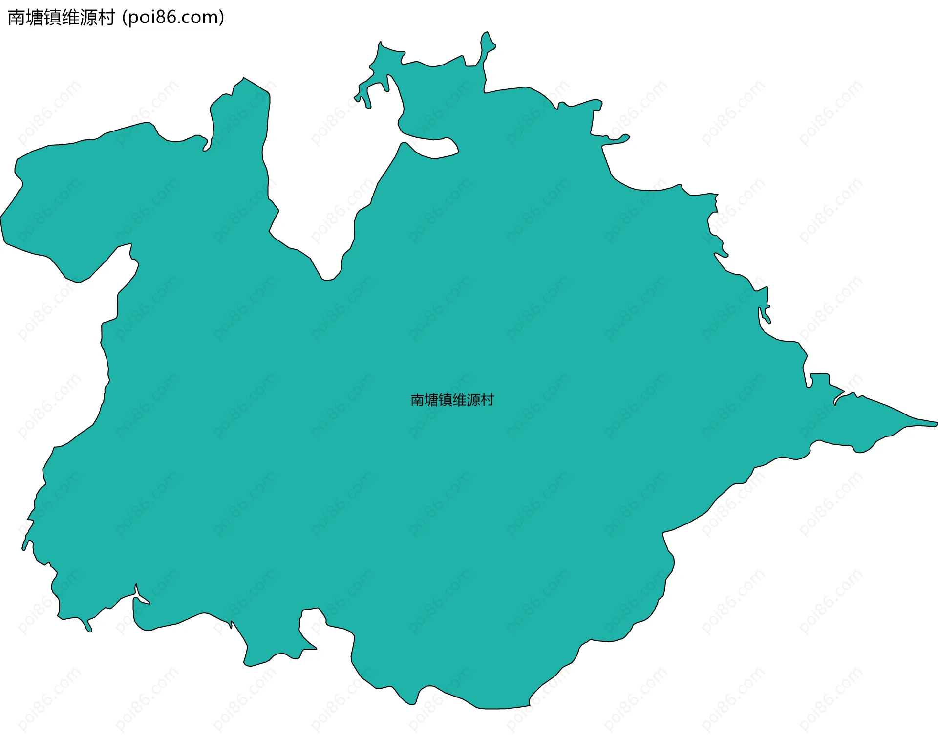 南塘镇维源村边界地图