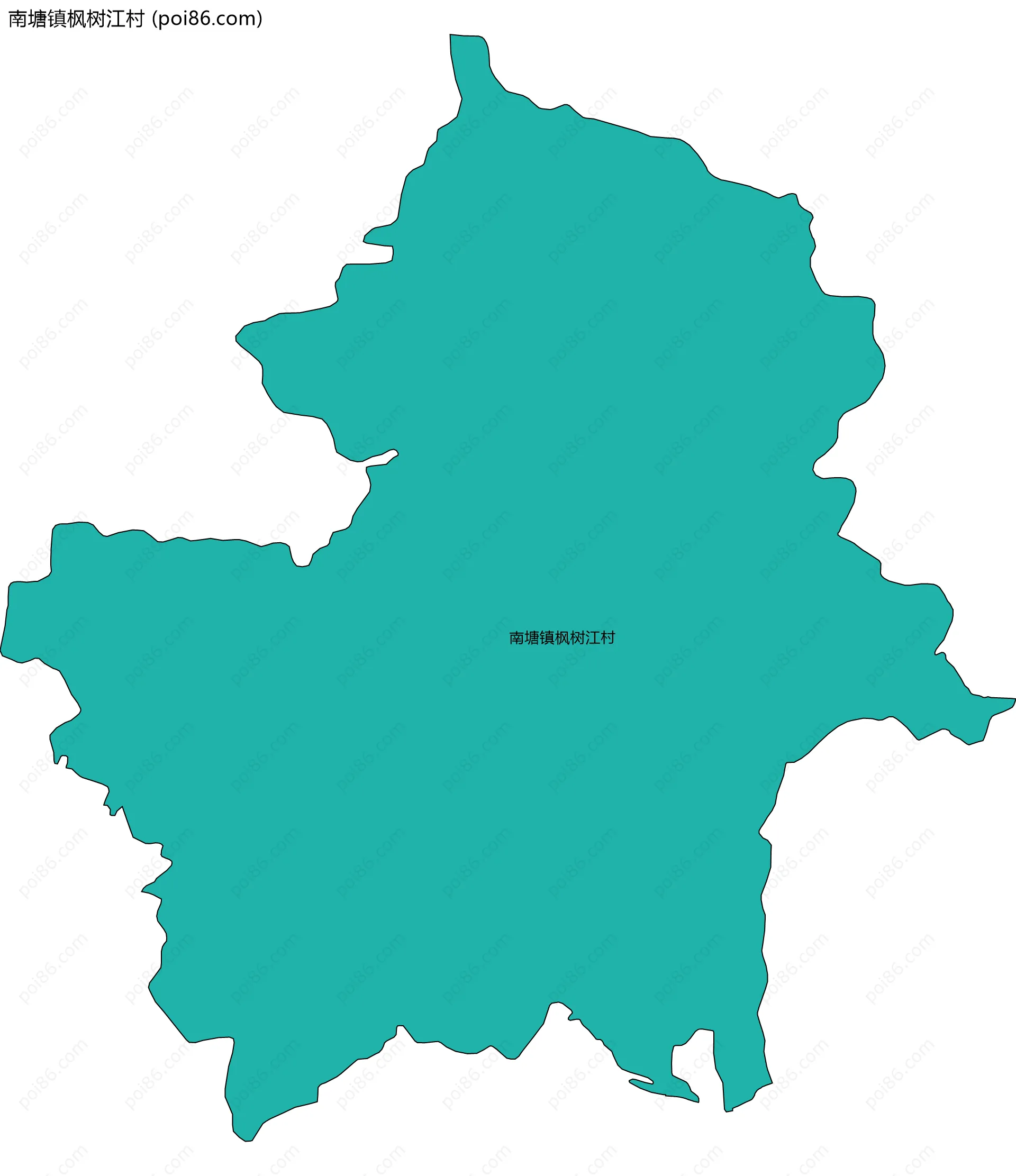 南塘镇枫树江村边界地图