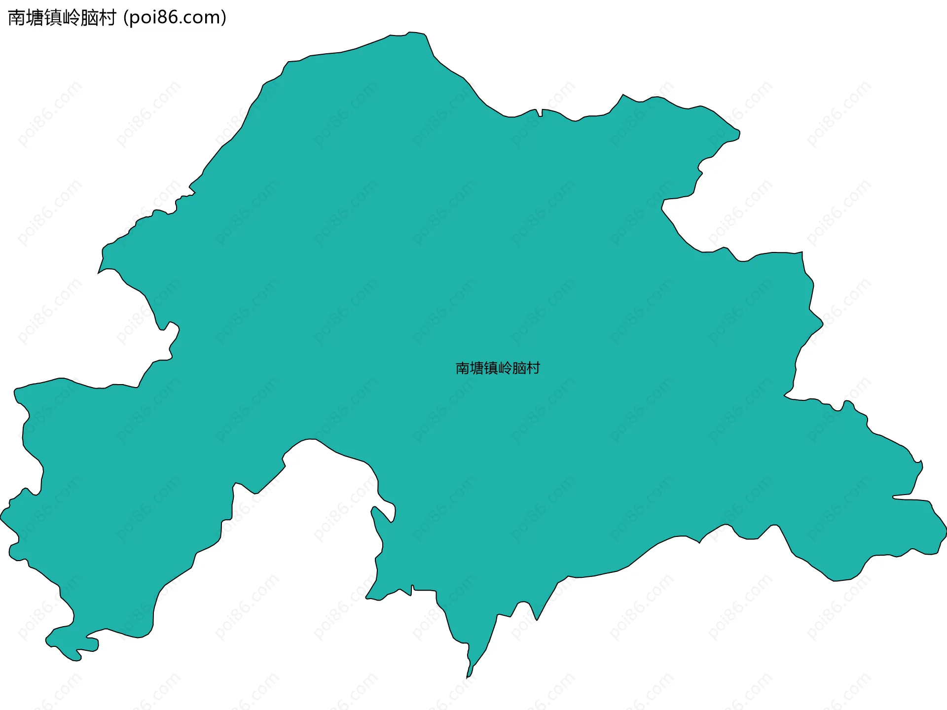 南塘镇岭脑村边界地图