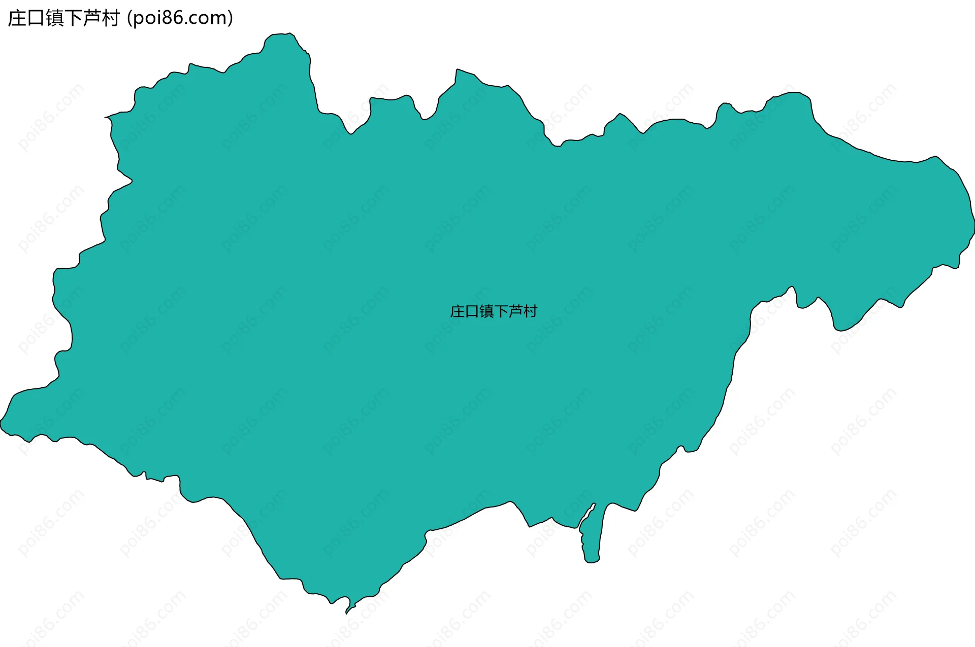 庄口镇下芦村边界地图