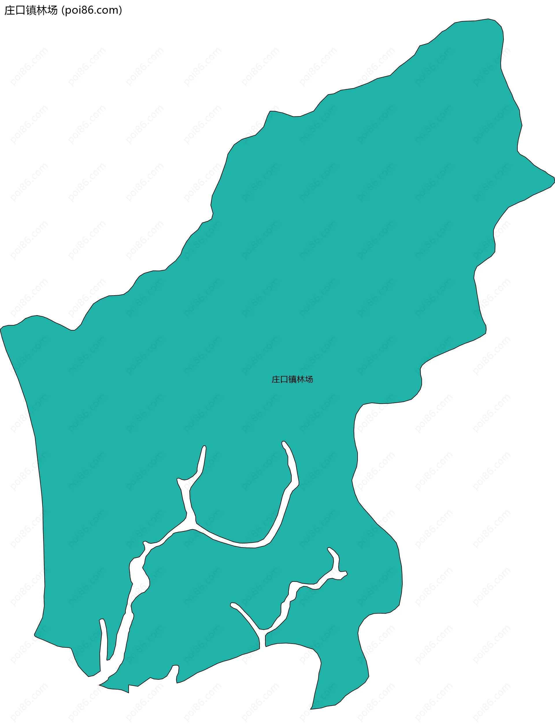 庄口镇林场边界地图