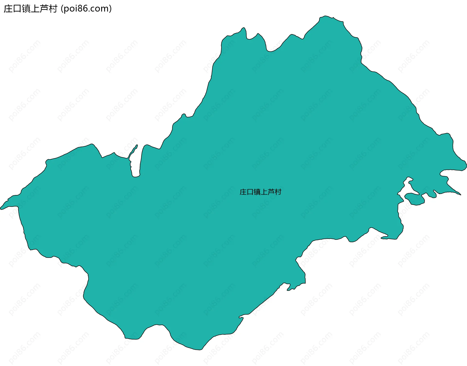 庄口镇上芦村边界地图