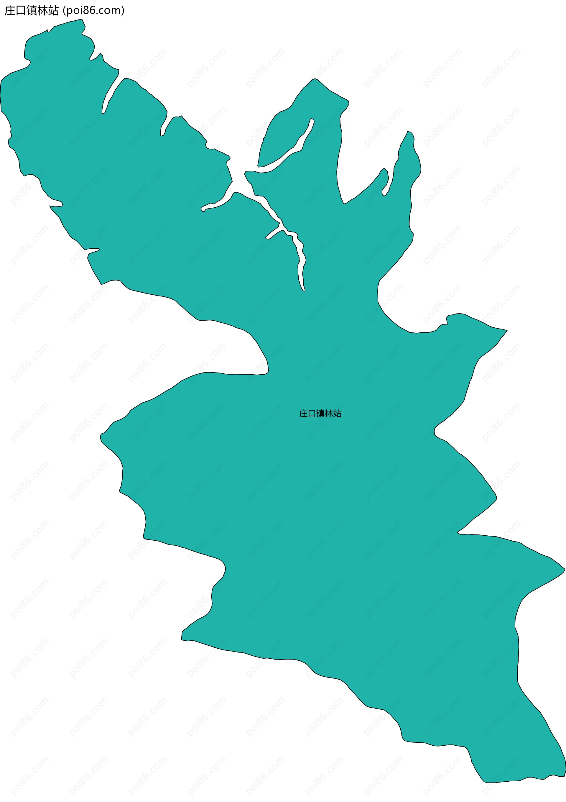 庄口镇林站边界地图