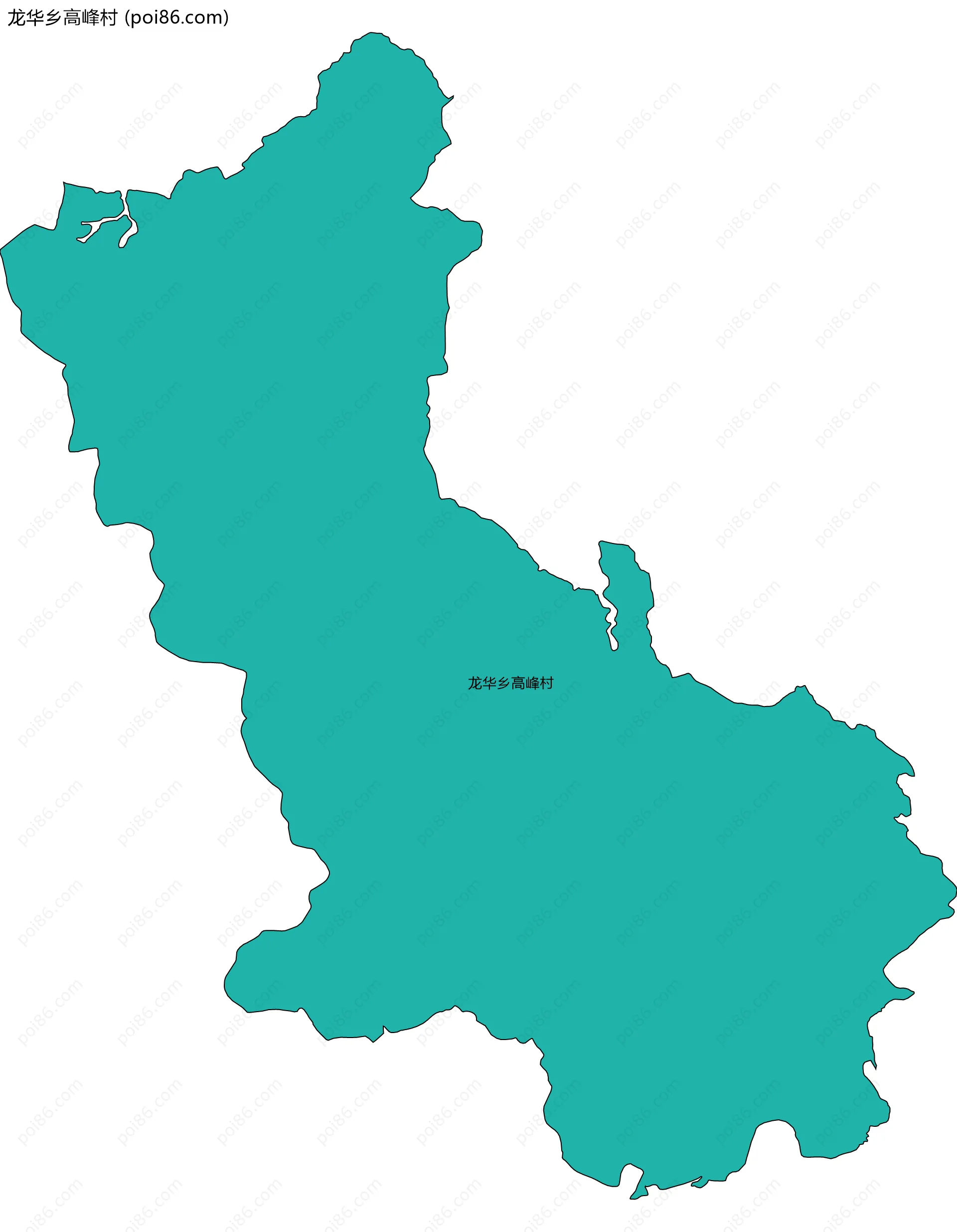 龙华乡高峰村边界地图