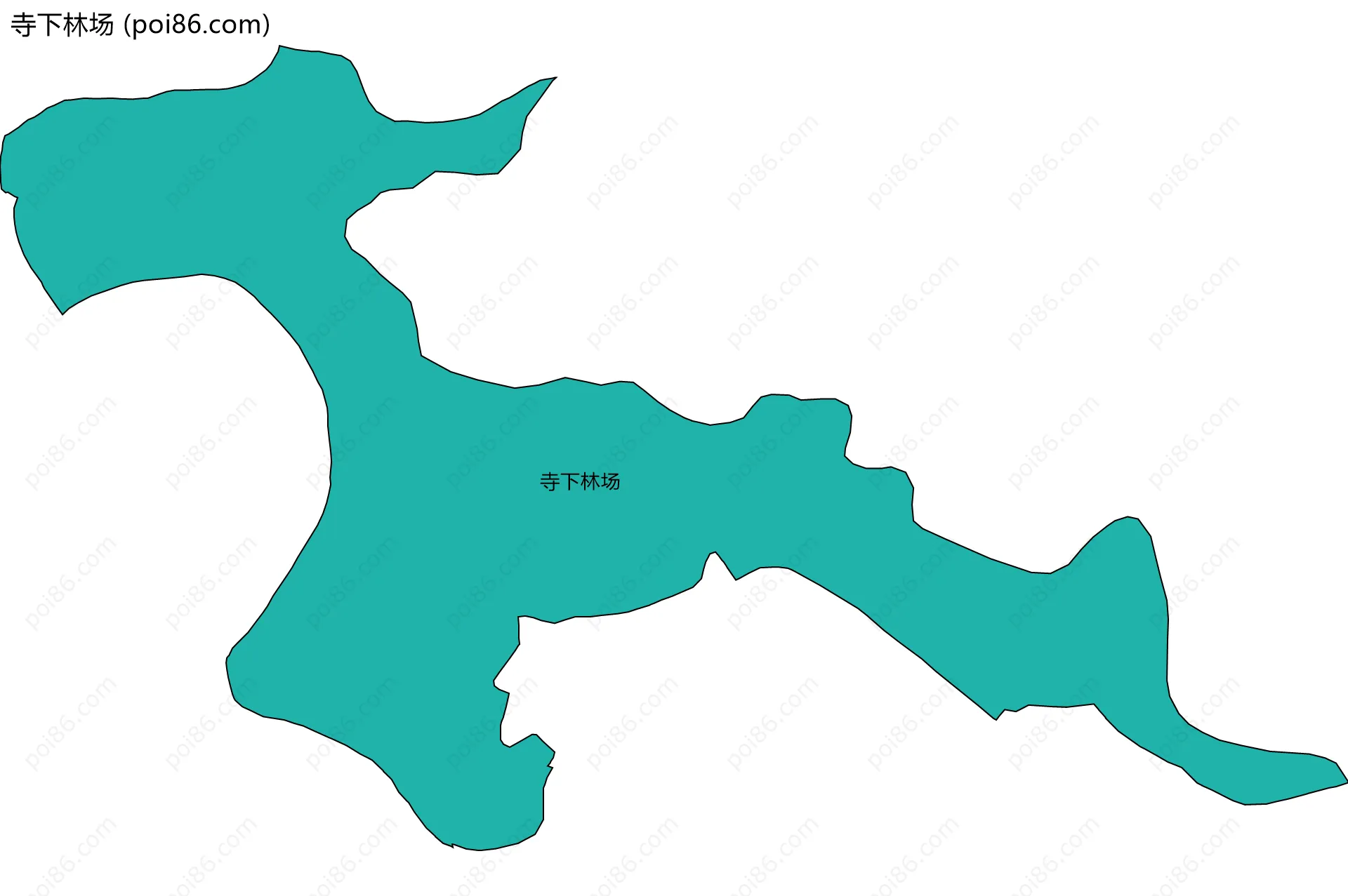 寺下林场边界地图