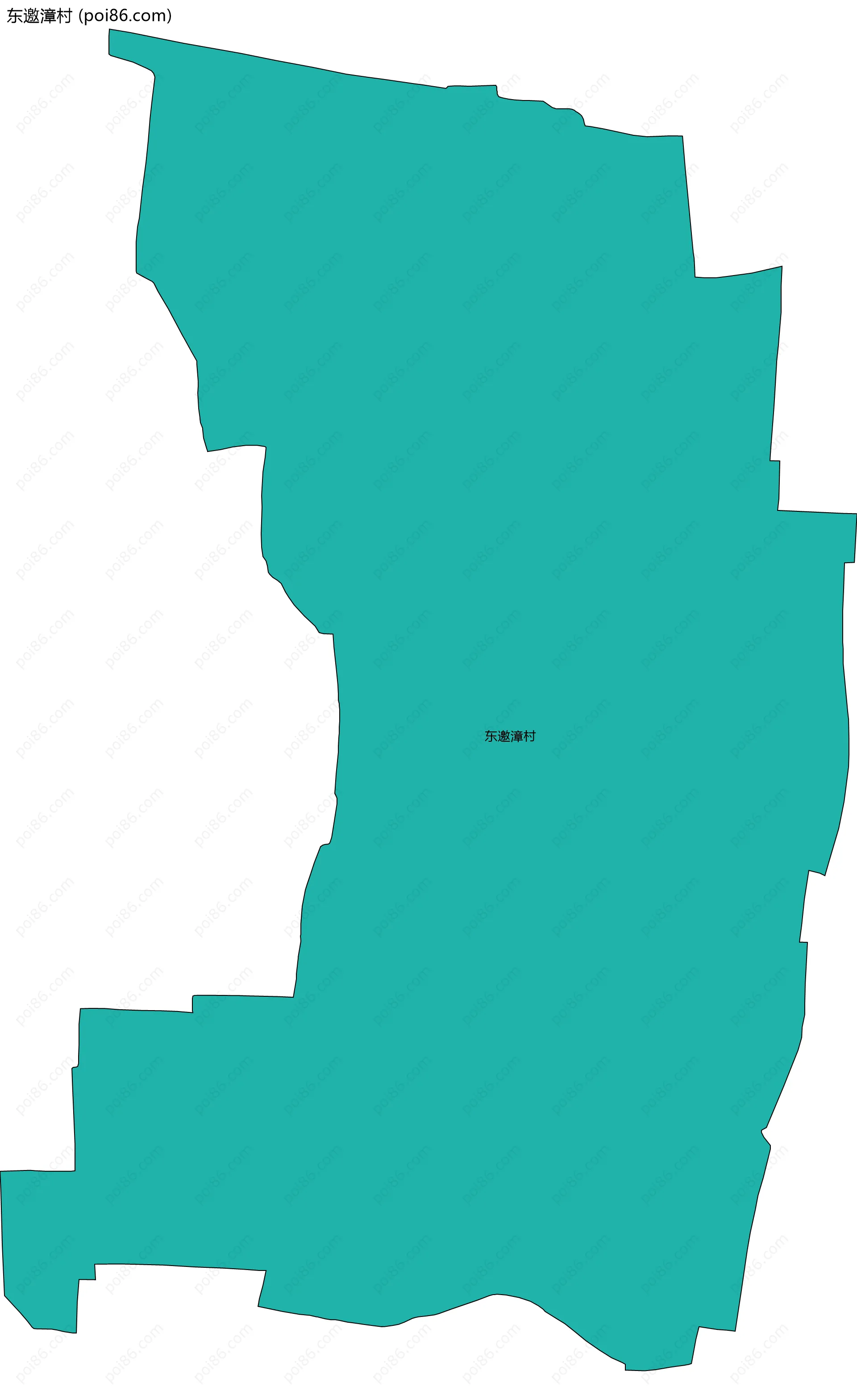 东邀漳村边界地图