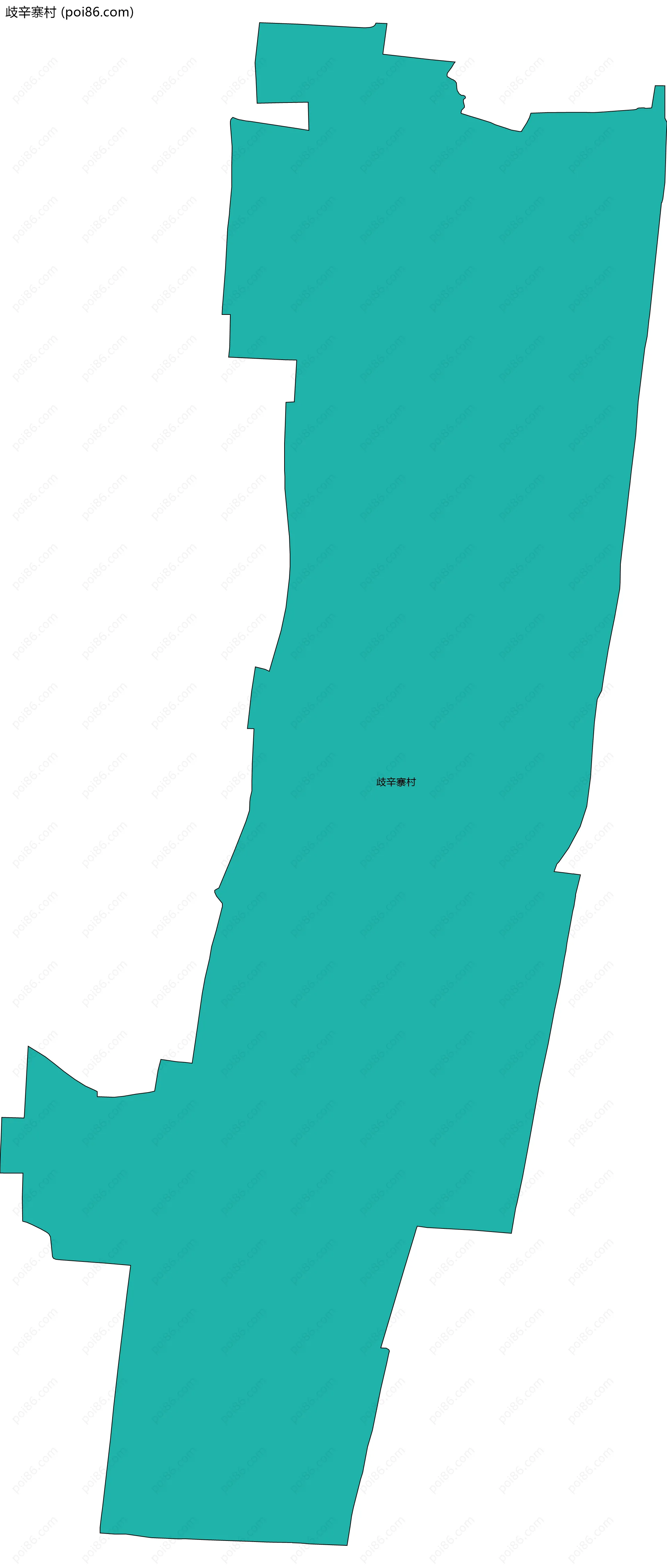 歧辛寨村边界地图