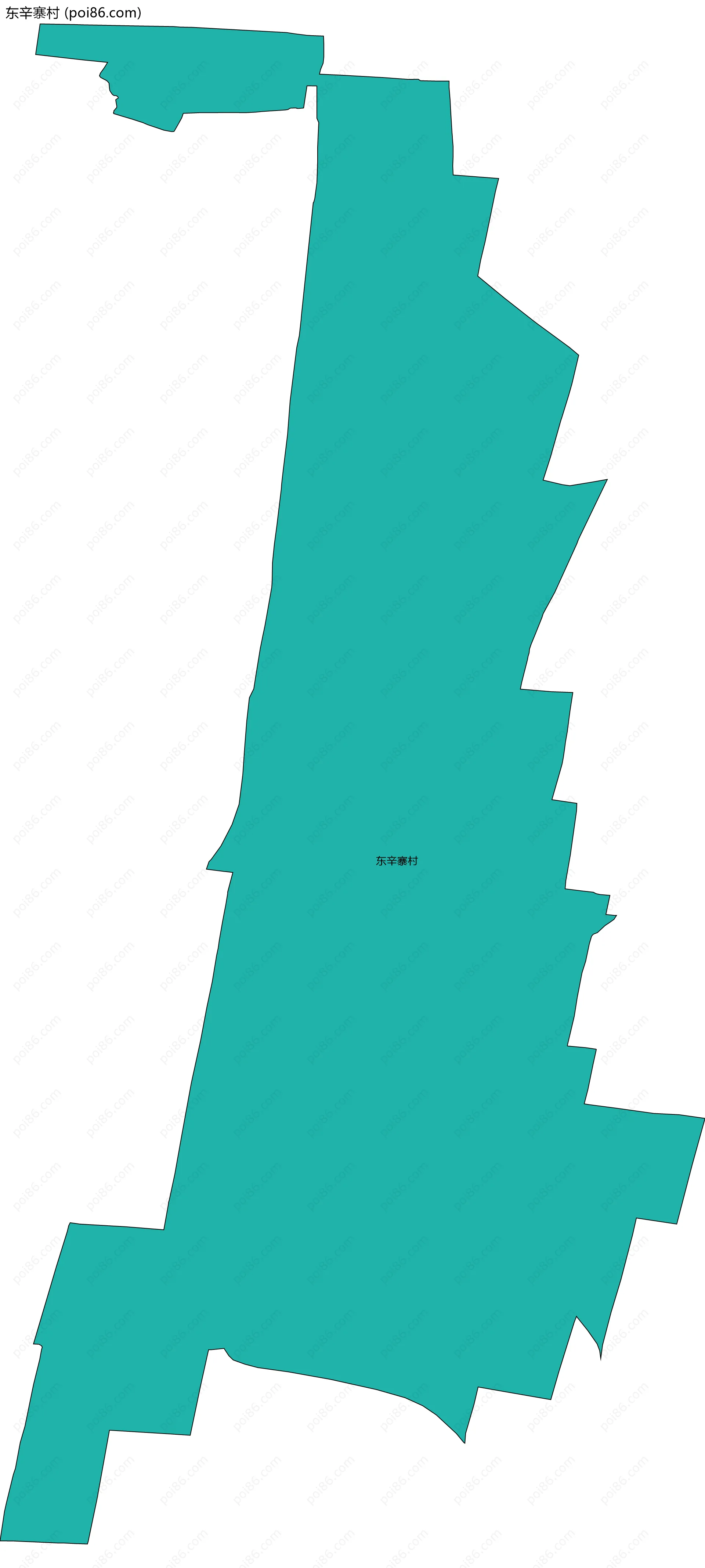 东辛寨村边界地图