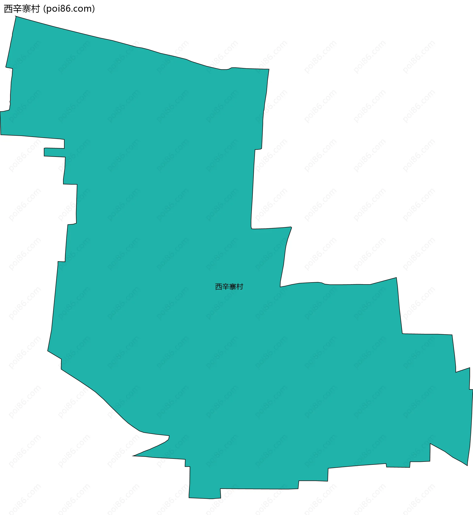 西辛寨村边界地图