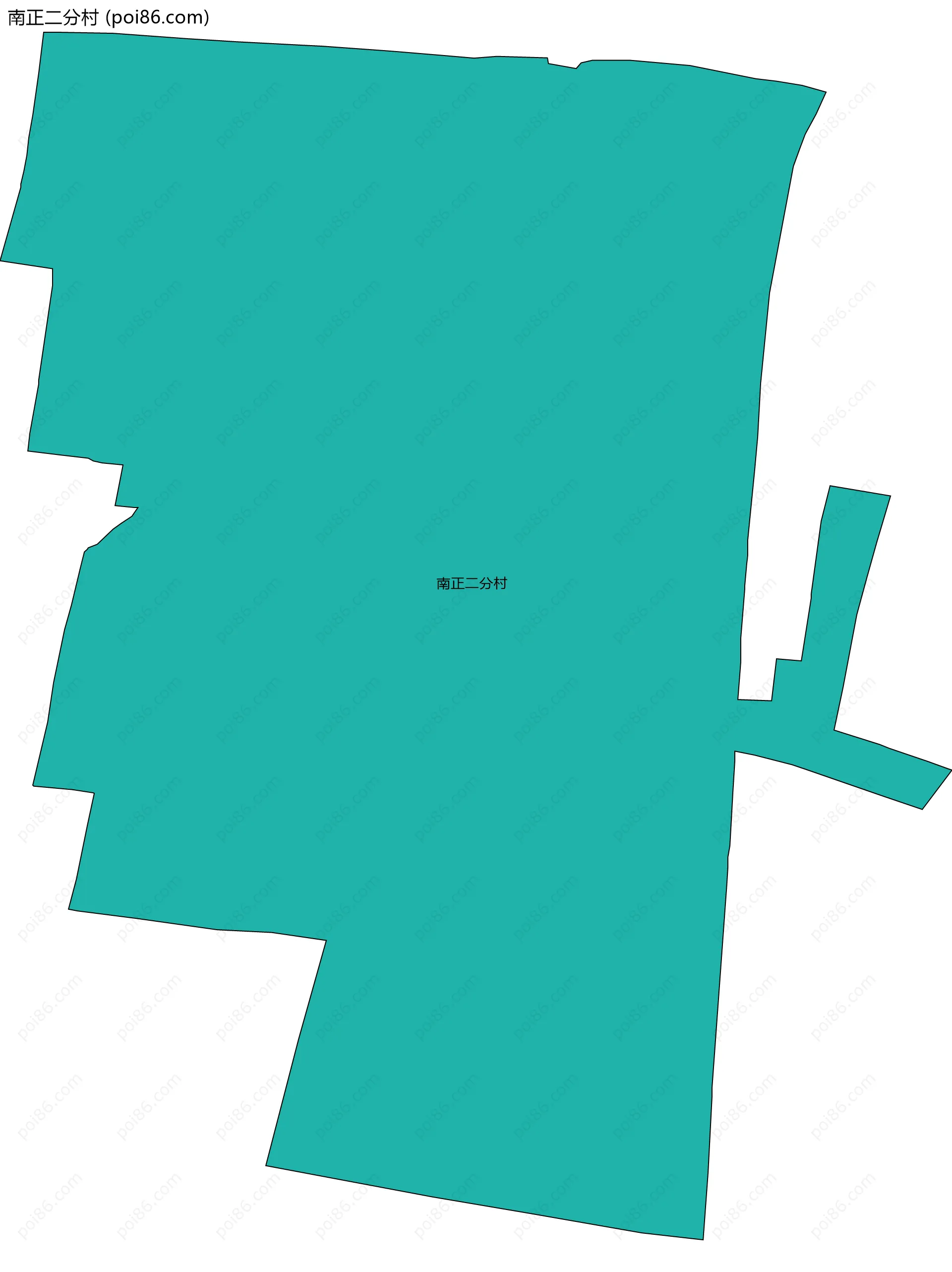 南正二分村边界地图