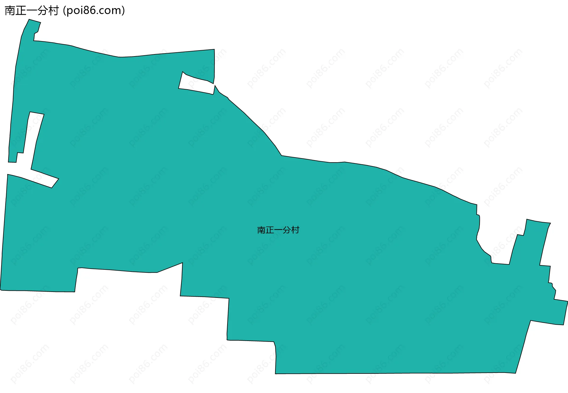南正一分村边界地图
