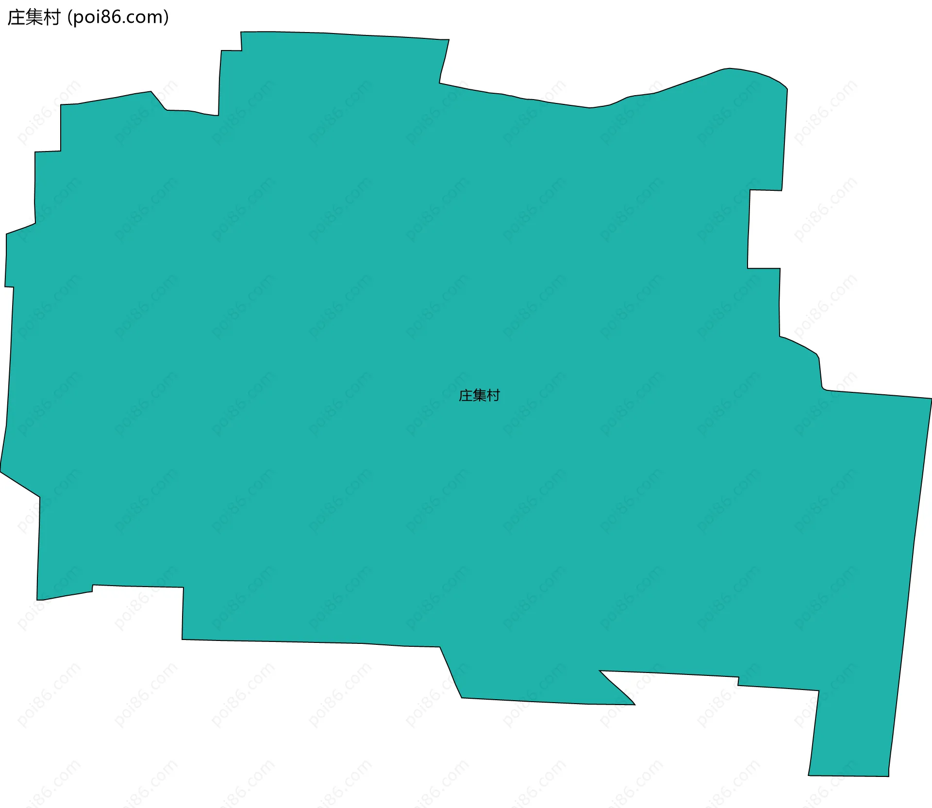 庄集村边界地图