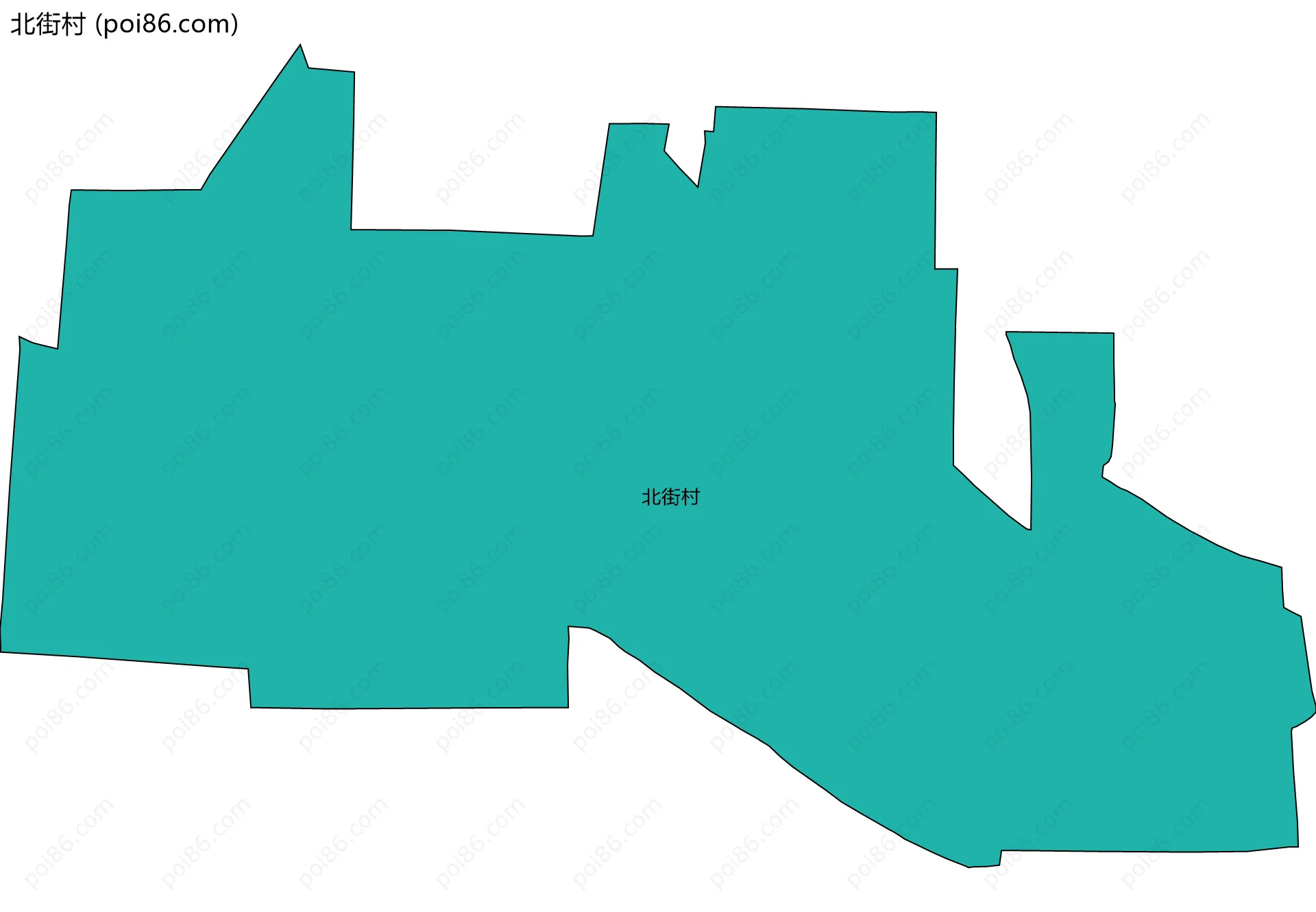 北街村边界地图