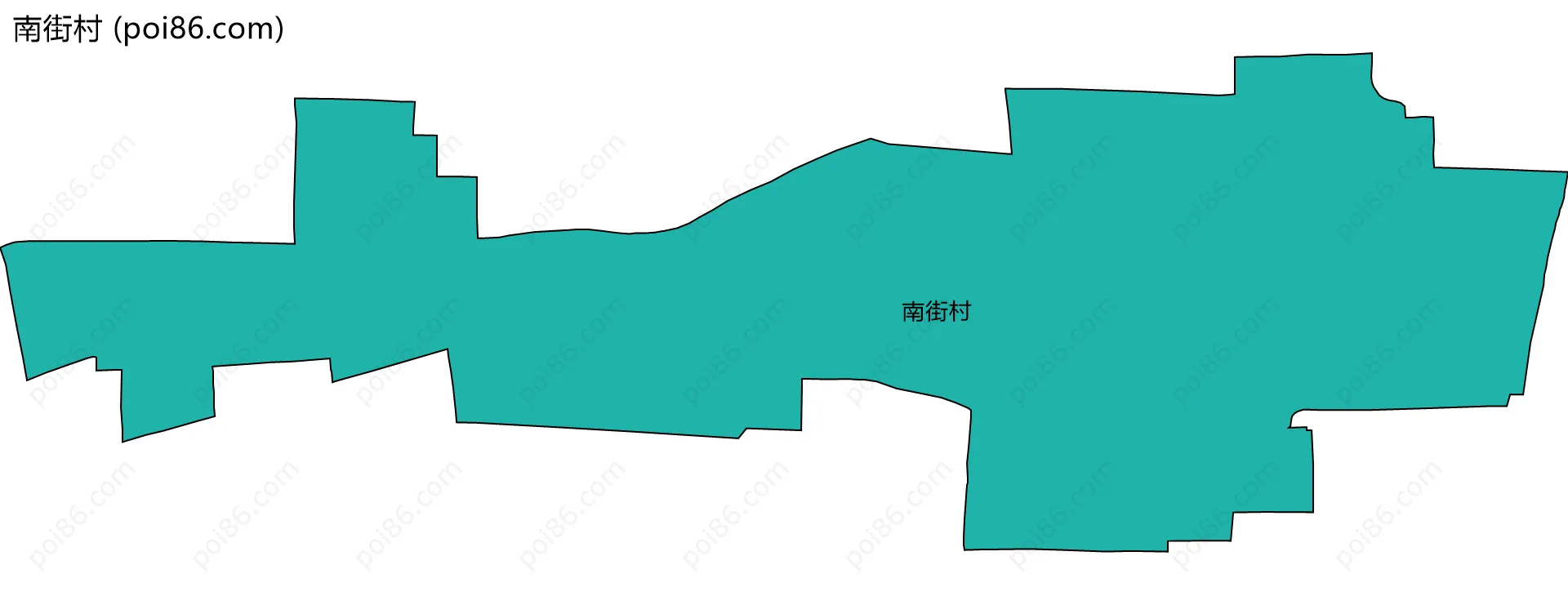 南街村边界地图