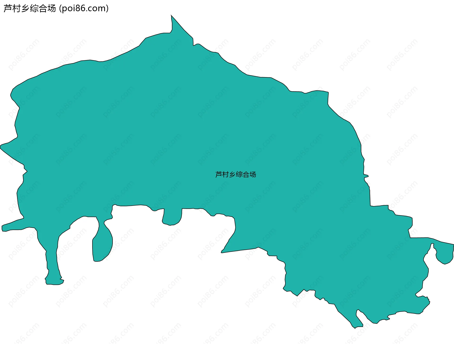 芦村乡综合场边界地图