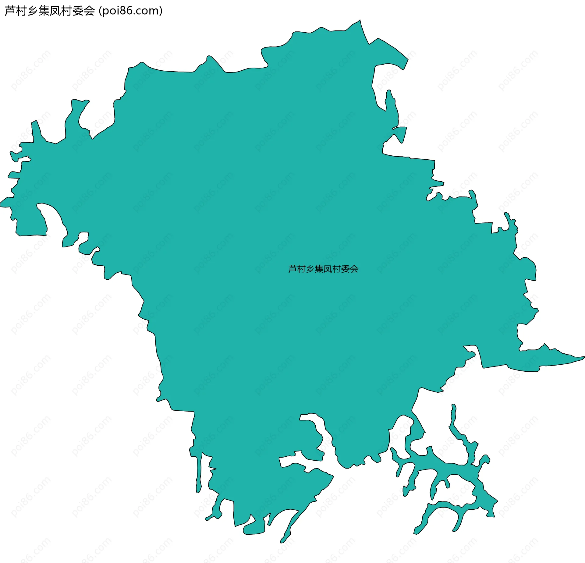 芦村乡集凤村委会边界地图
