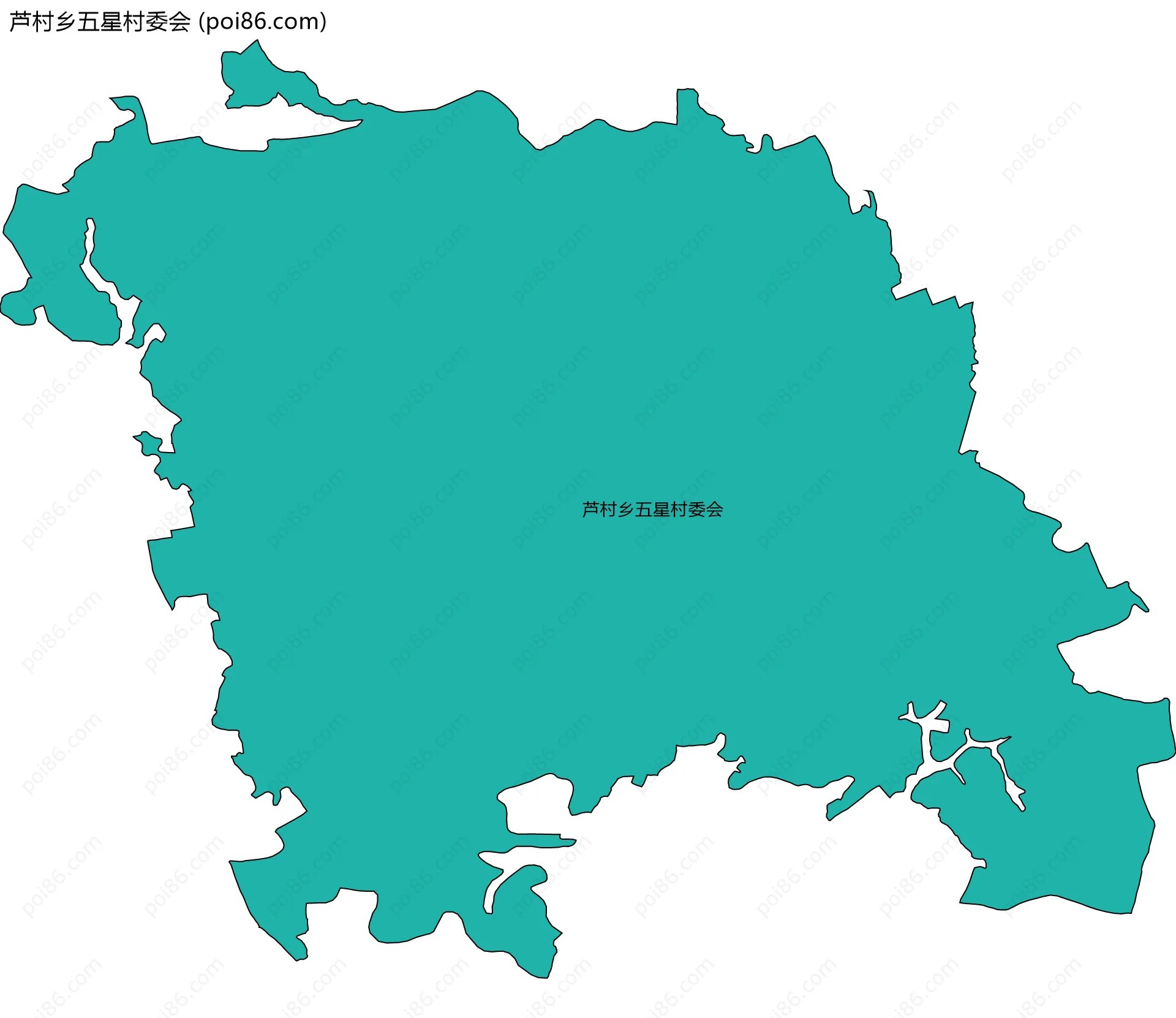 芦村乡五星村委会边界地图