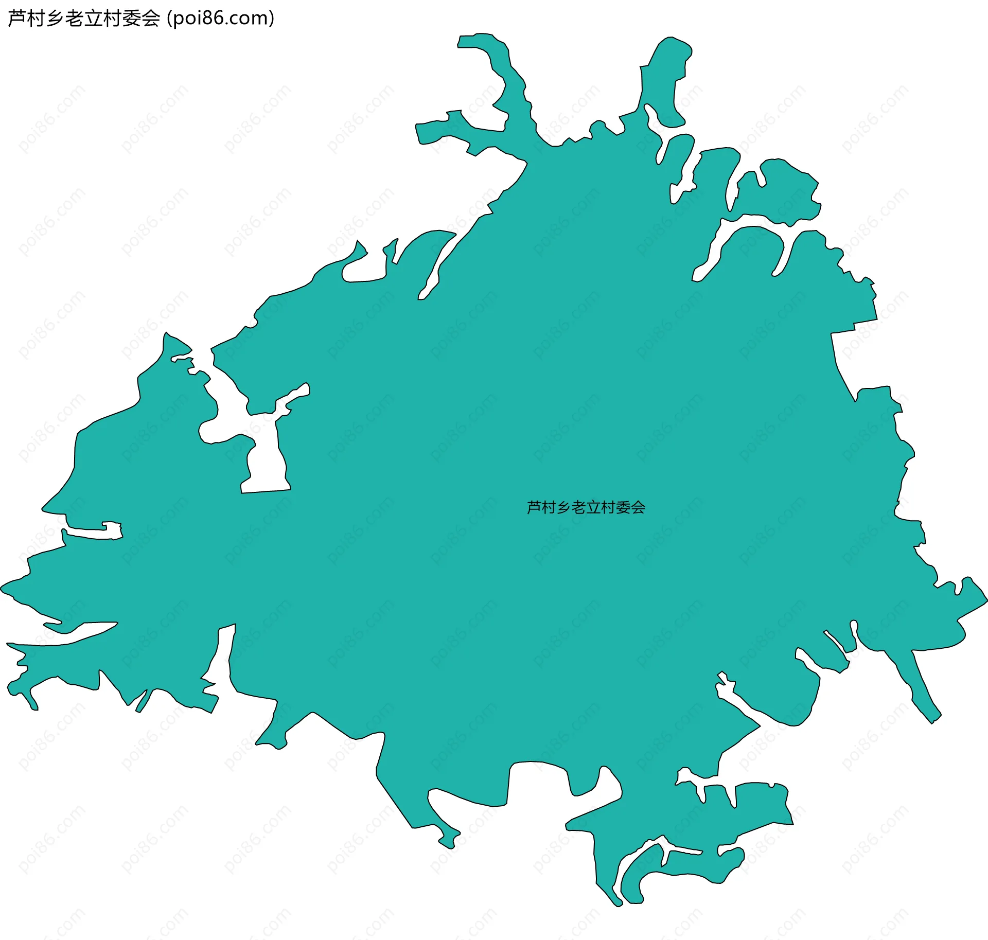 芦村乡老立村委会边界地图