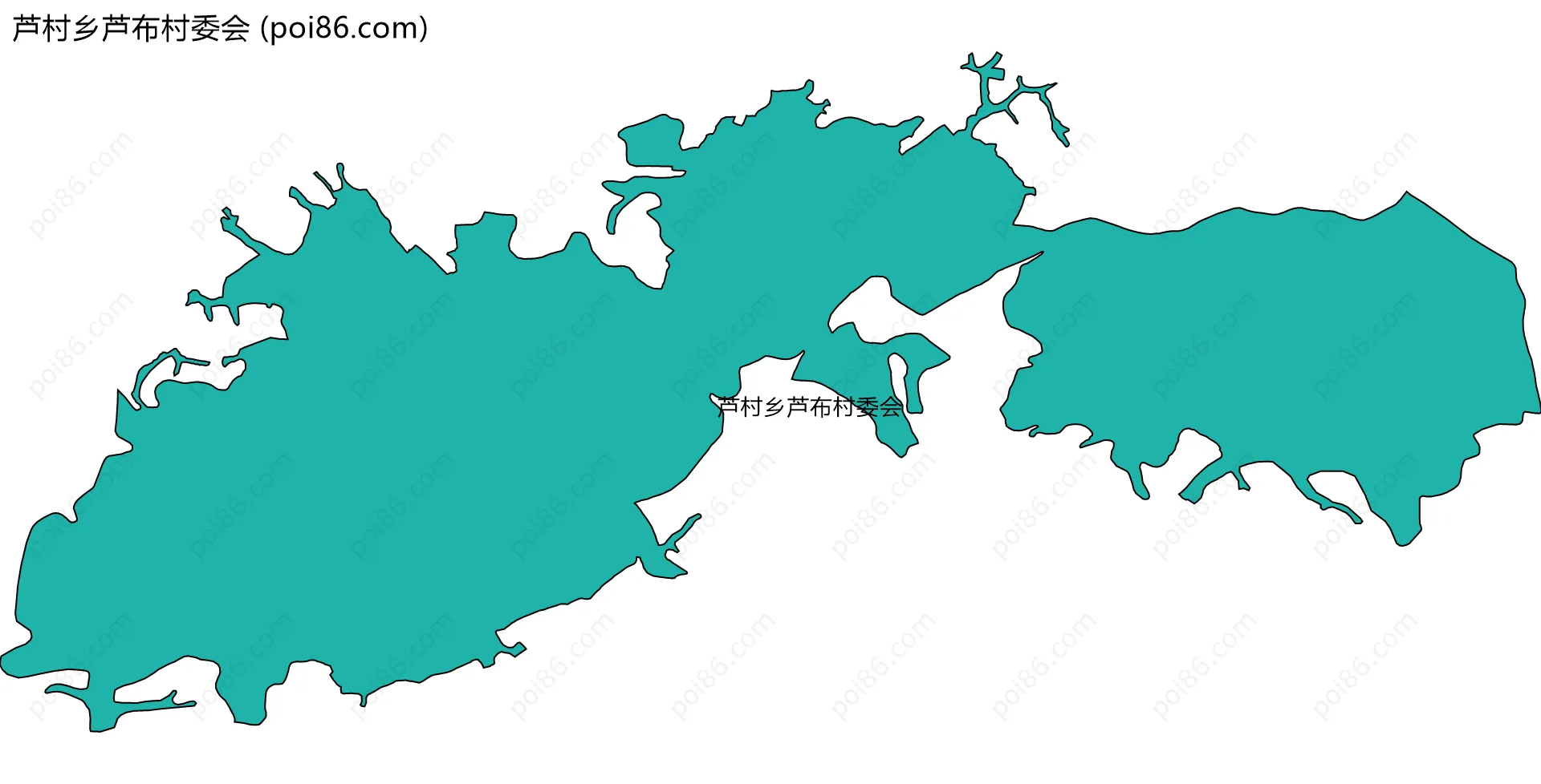 芦村乡芦布村委会边界地图