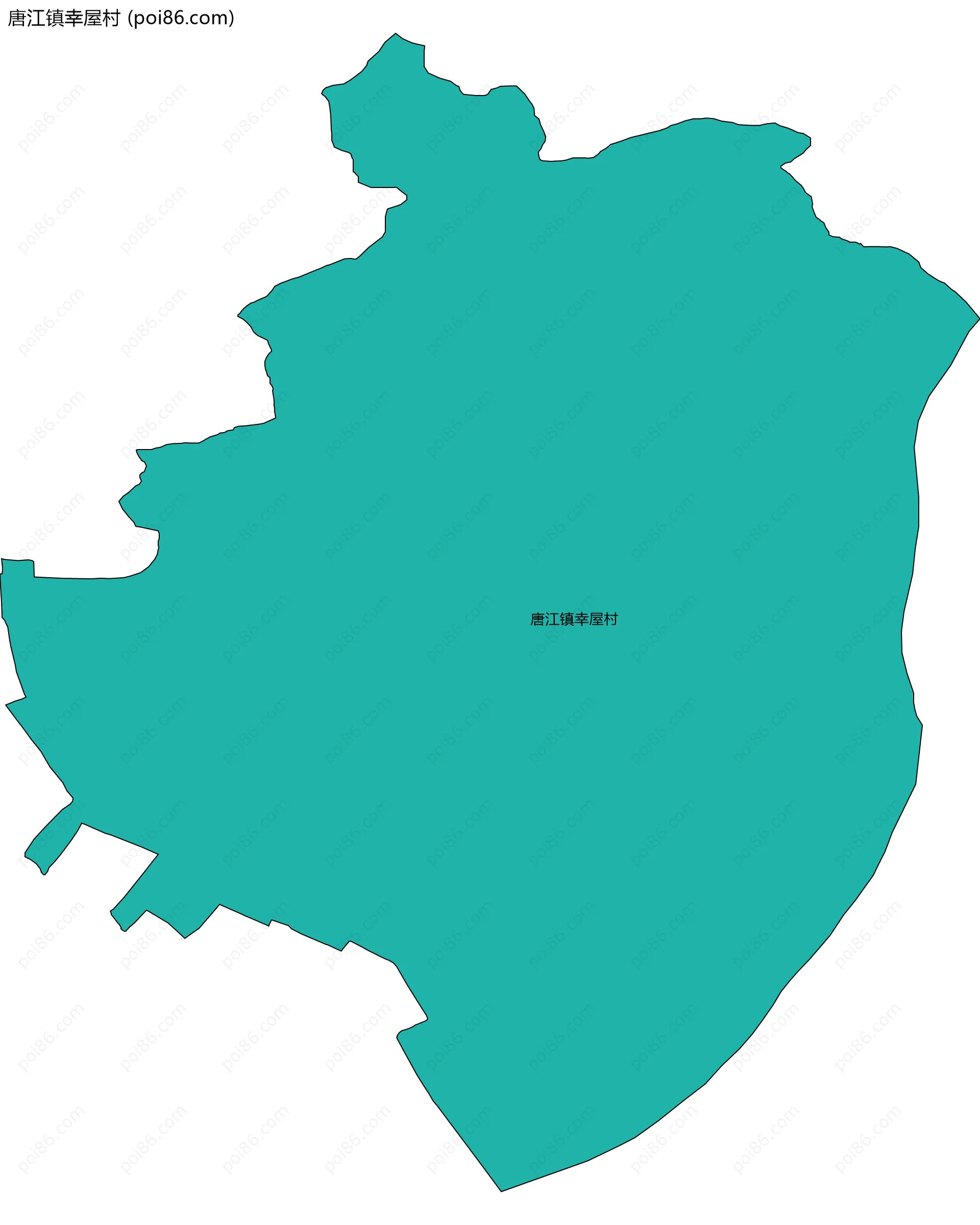 唐江镇幸屋村边界地图