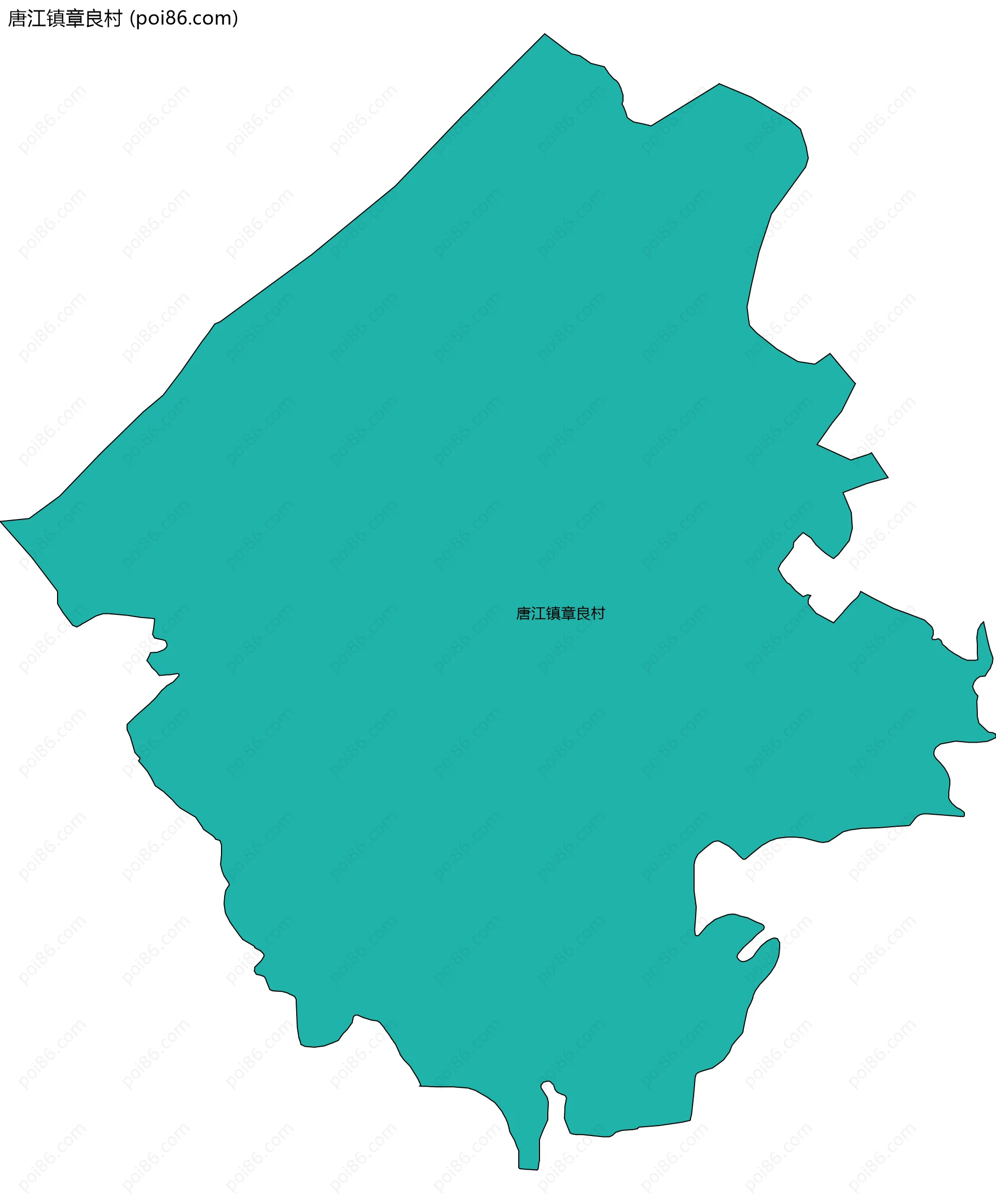 唐江镇章良村边界地图
