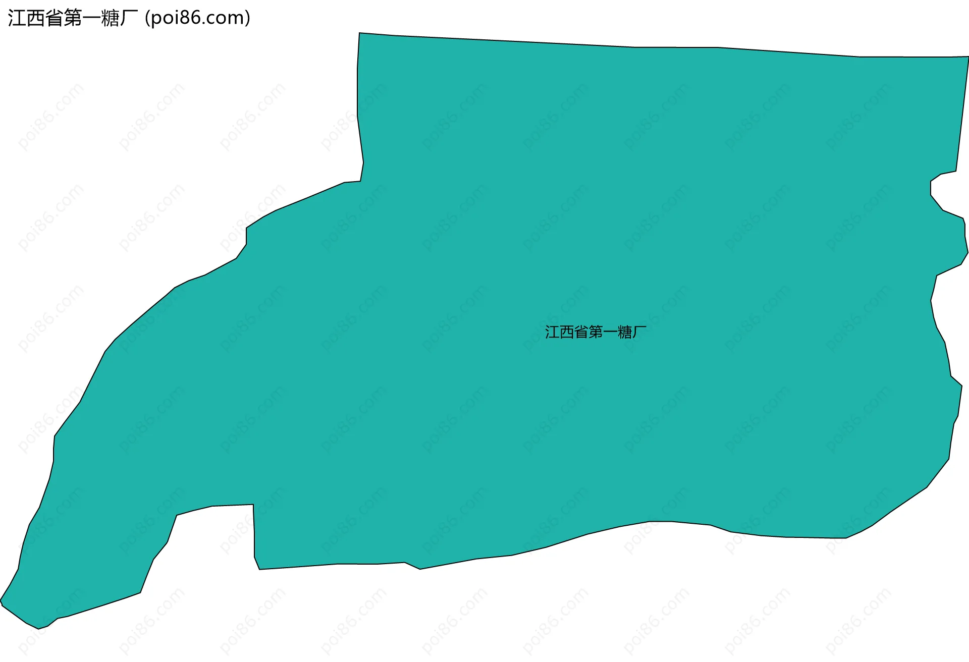 江西省第一糖厂边界地图