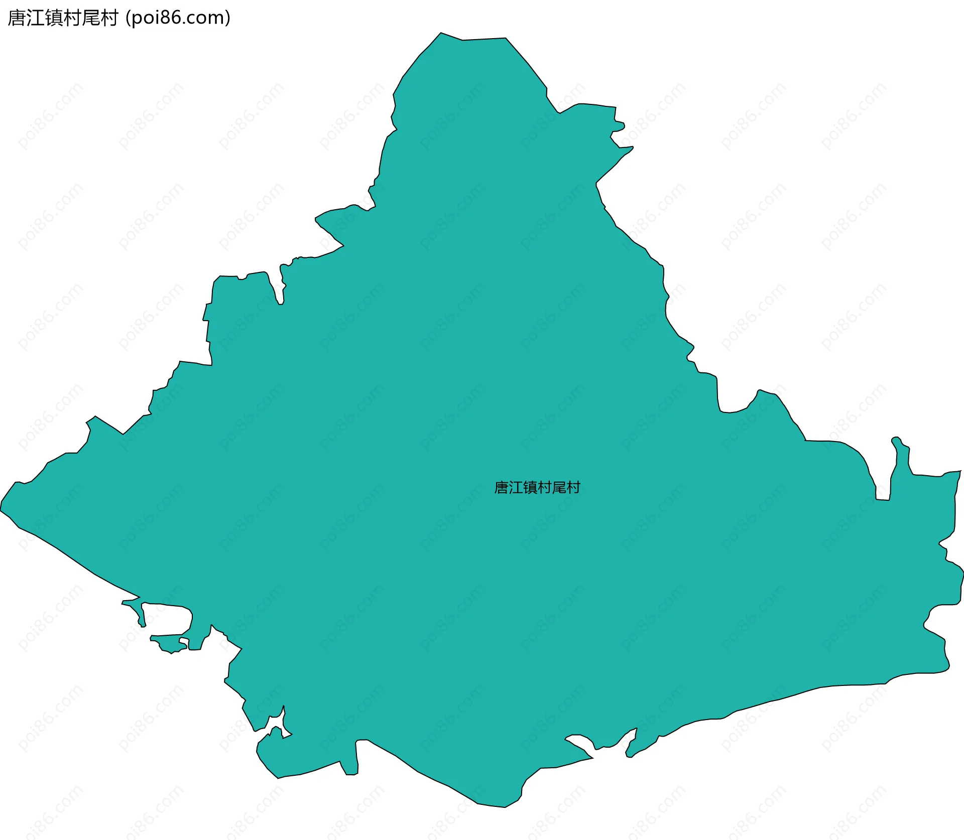 唐江镇村尾村边界地图