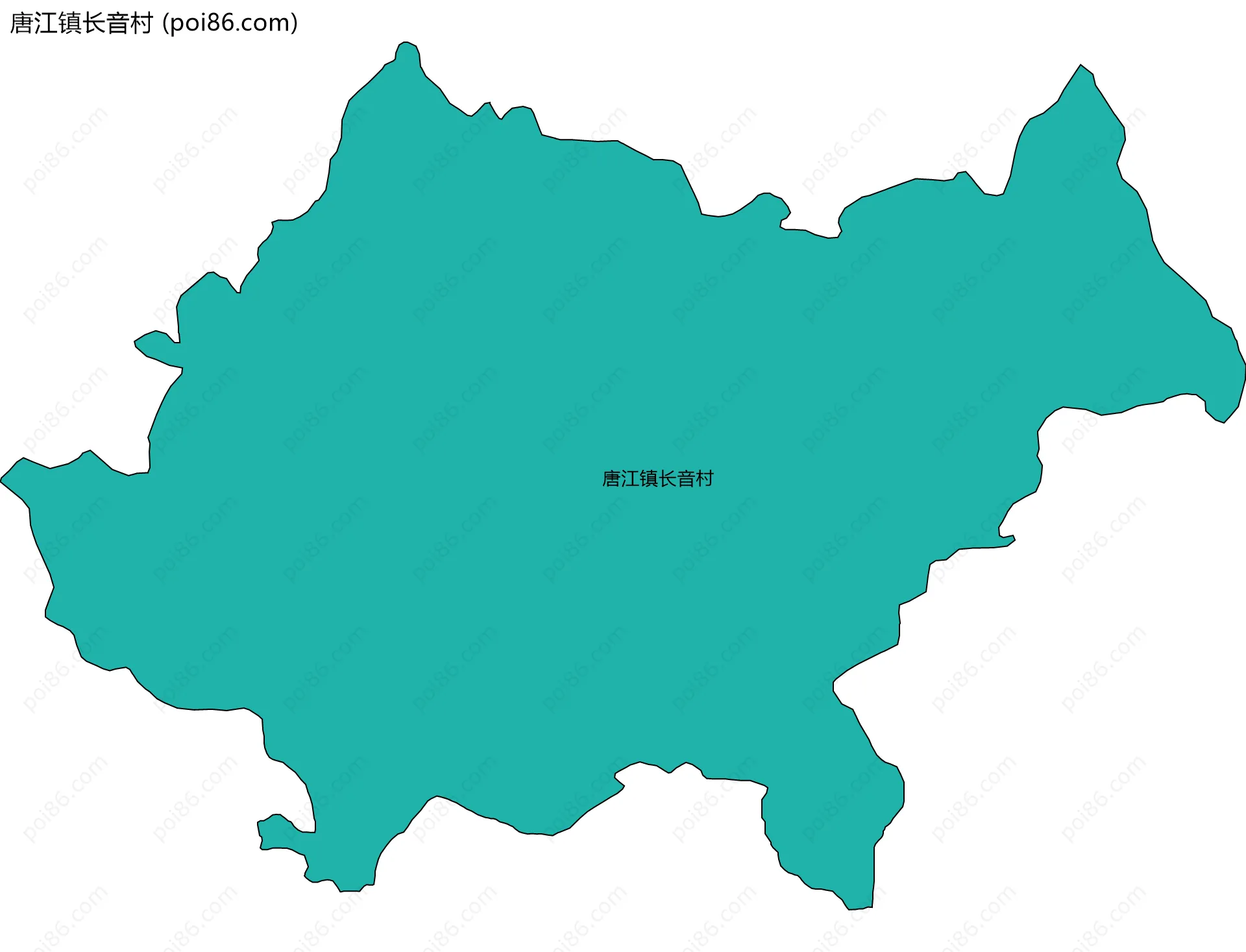 唐江镇长音村边界地图