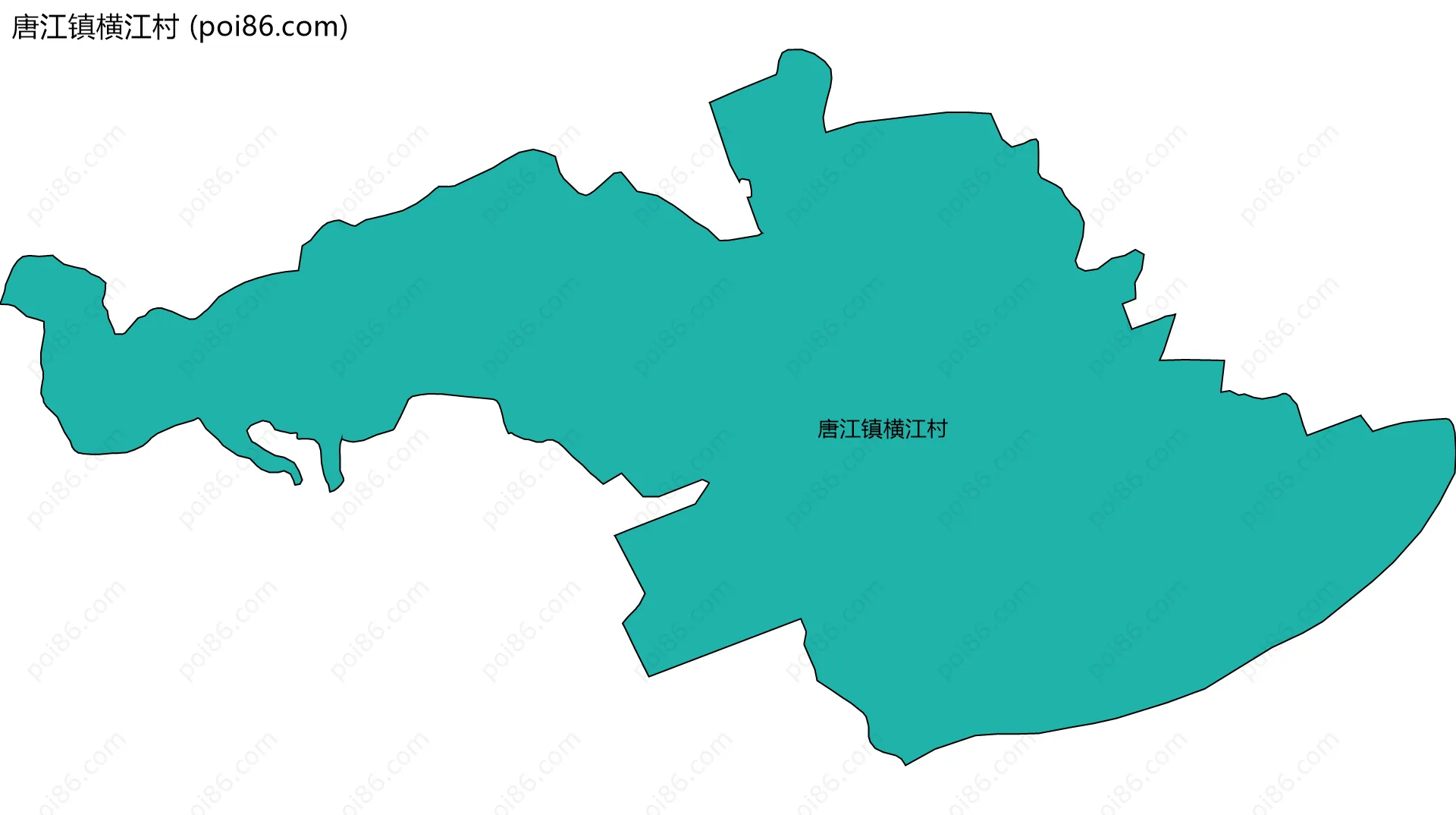 唐江镇横江村边界地图