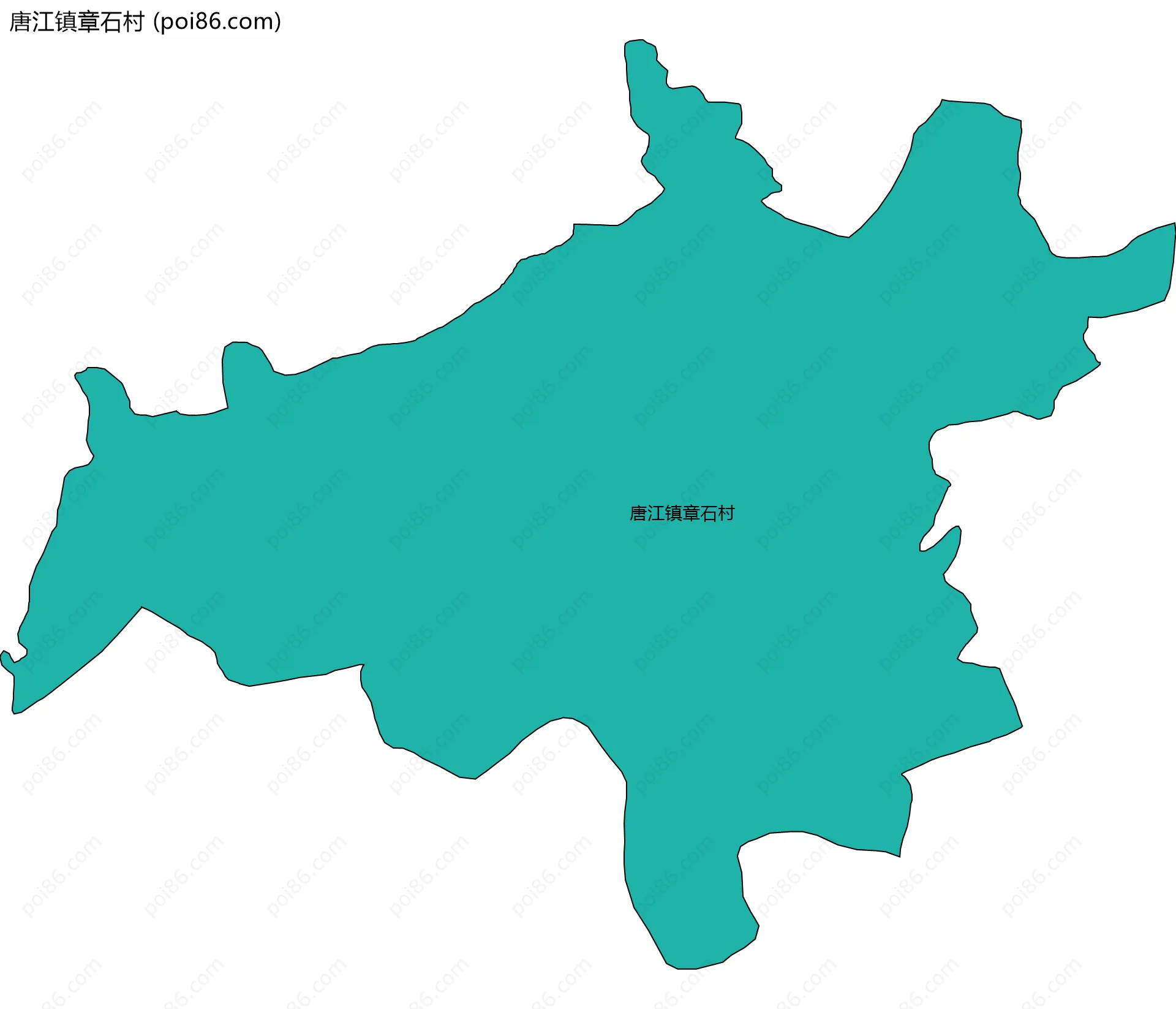 唐江镇章石村边界地图