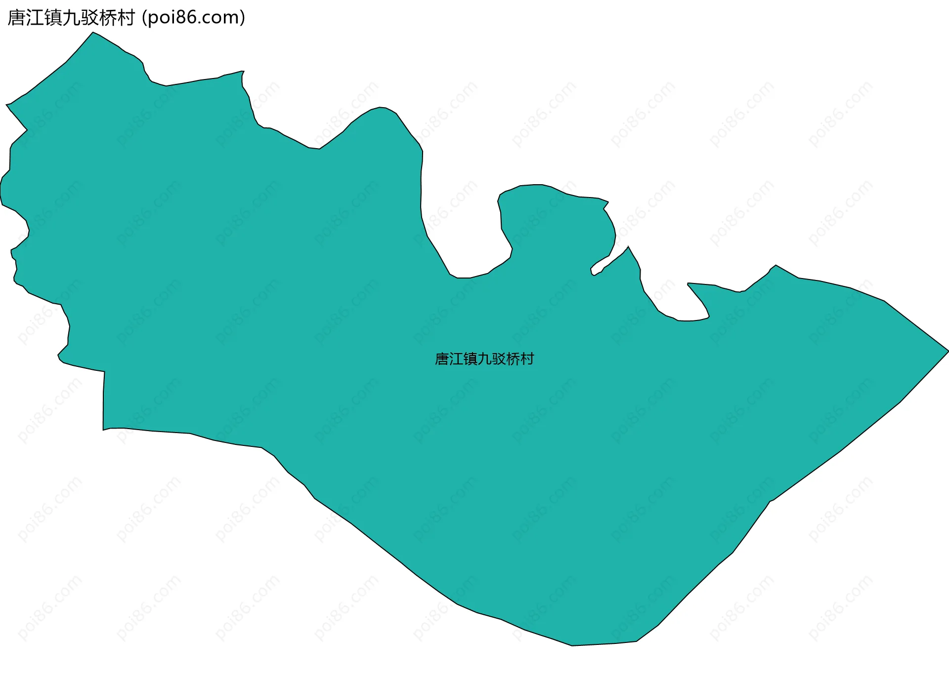 唐江镇九驳桥村边界地图
