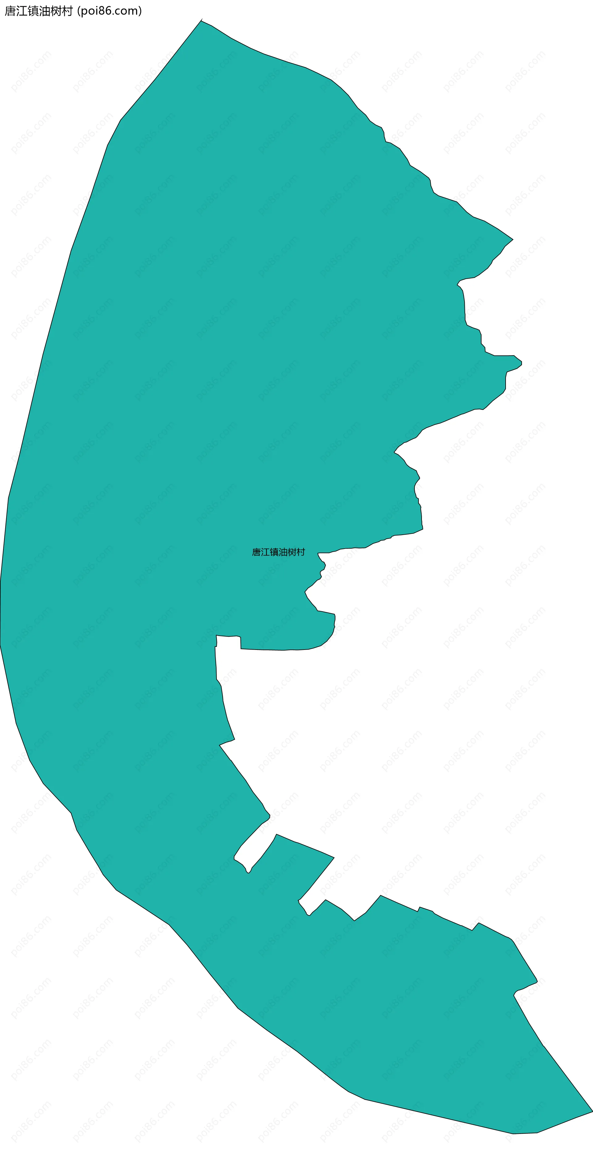 唐江镇油树村边界地图