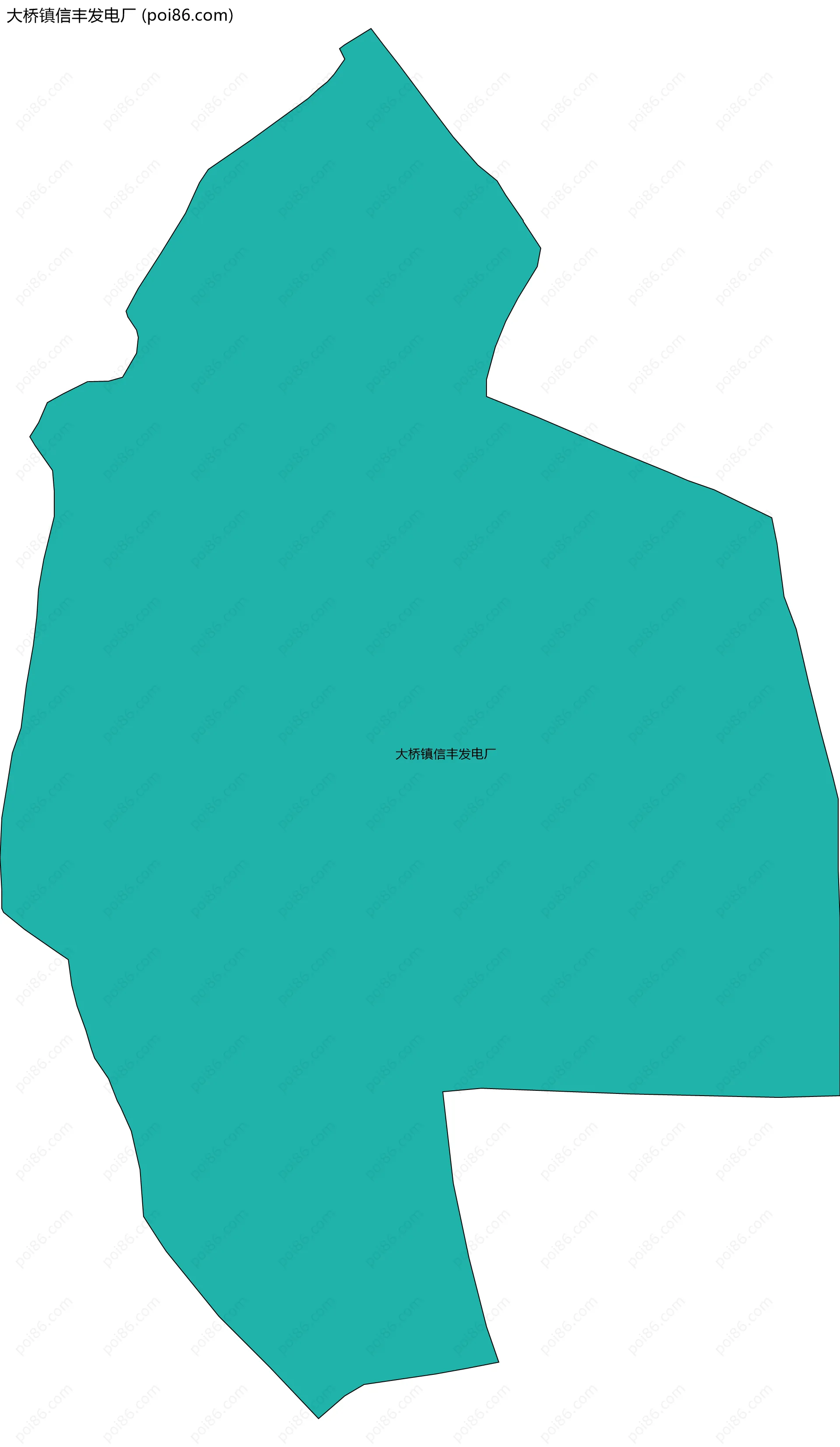 大桥镇信丰发电厂边界地图