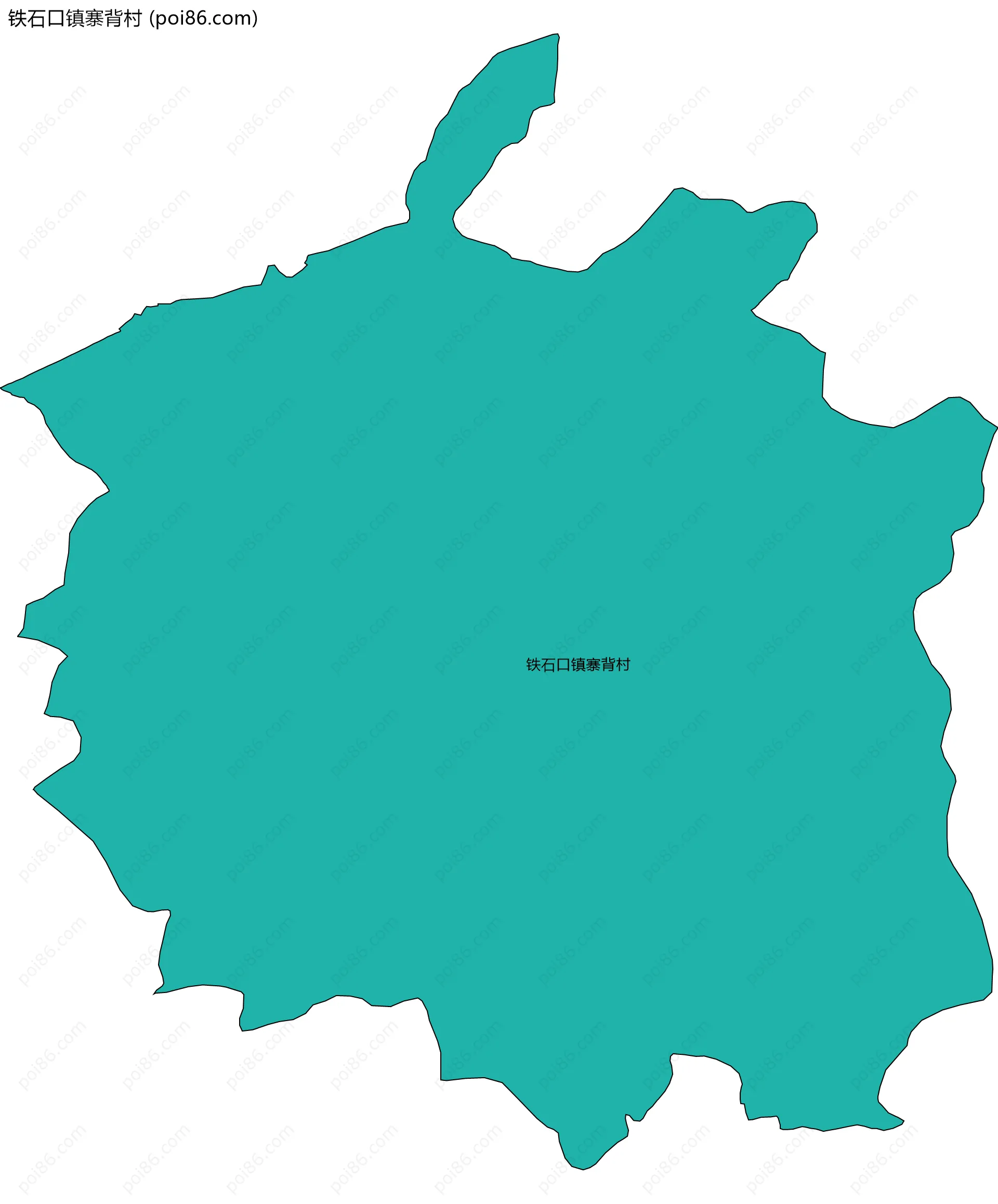 铁石口镇寨背村边界地图