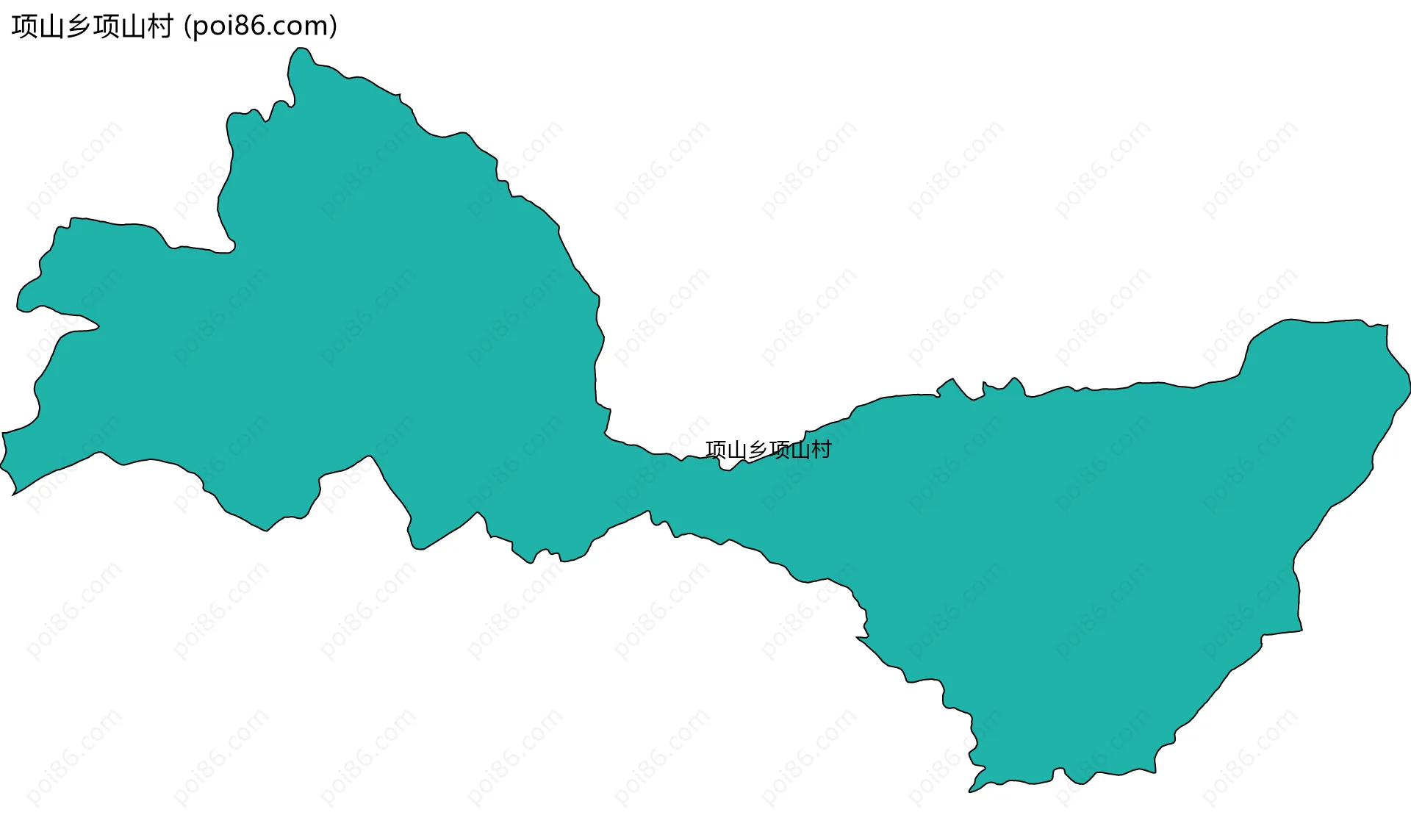 项山乡项山村边界地图