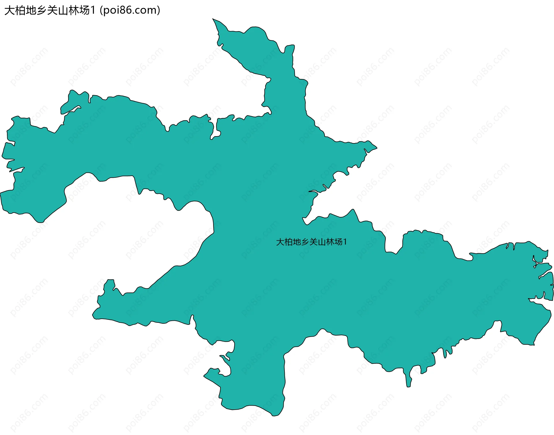 大柏地乡关山林场1边界地图