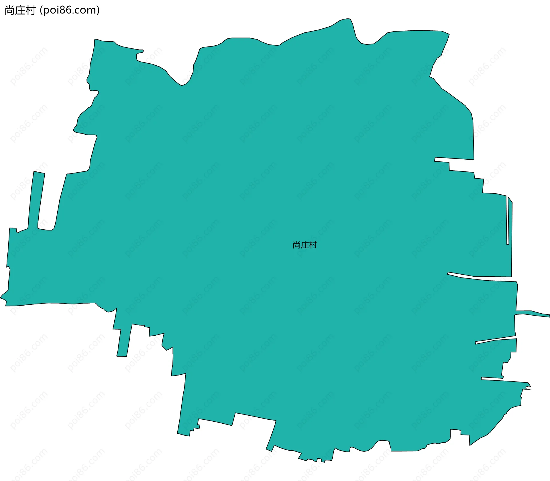 尚庄村边界地图