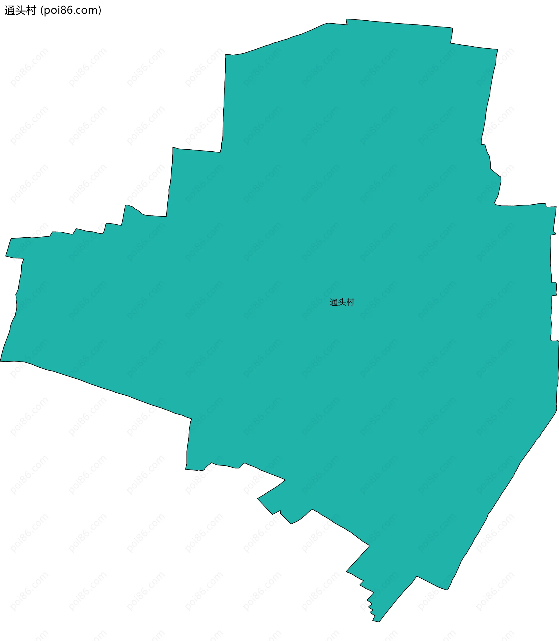 通头村边界地图